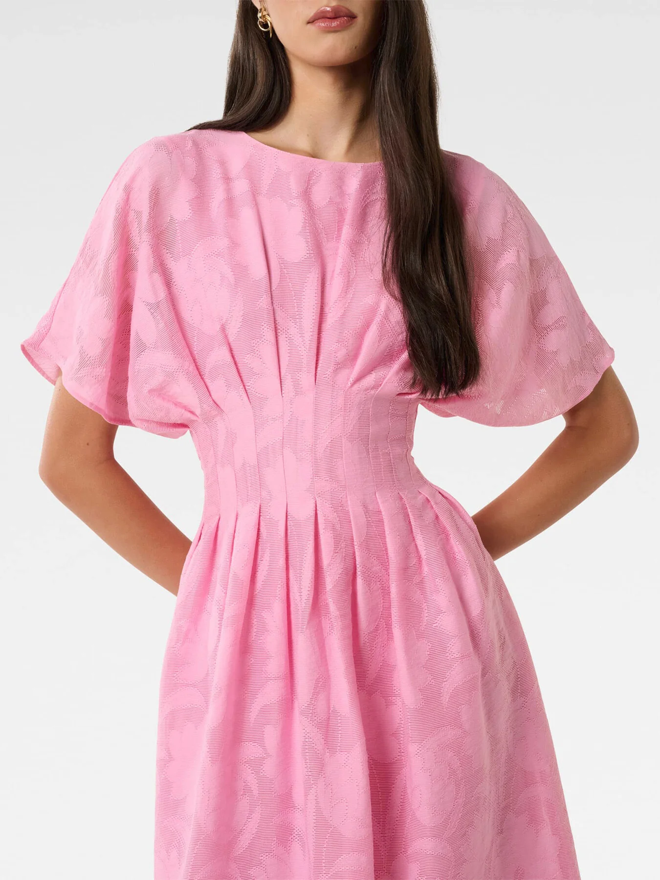 Eve Jacquard Seam Midi Dress - Image 5