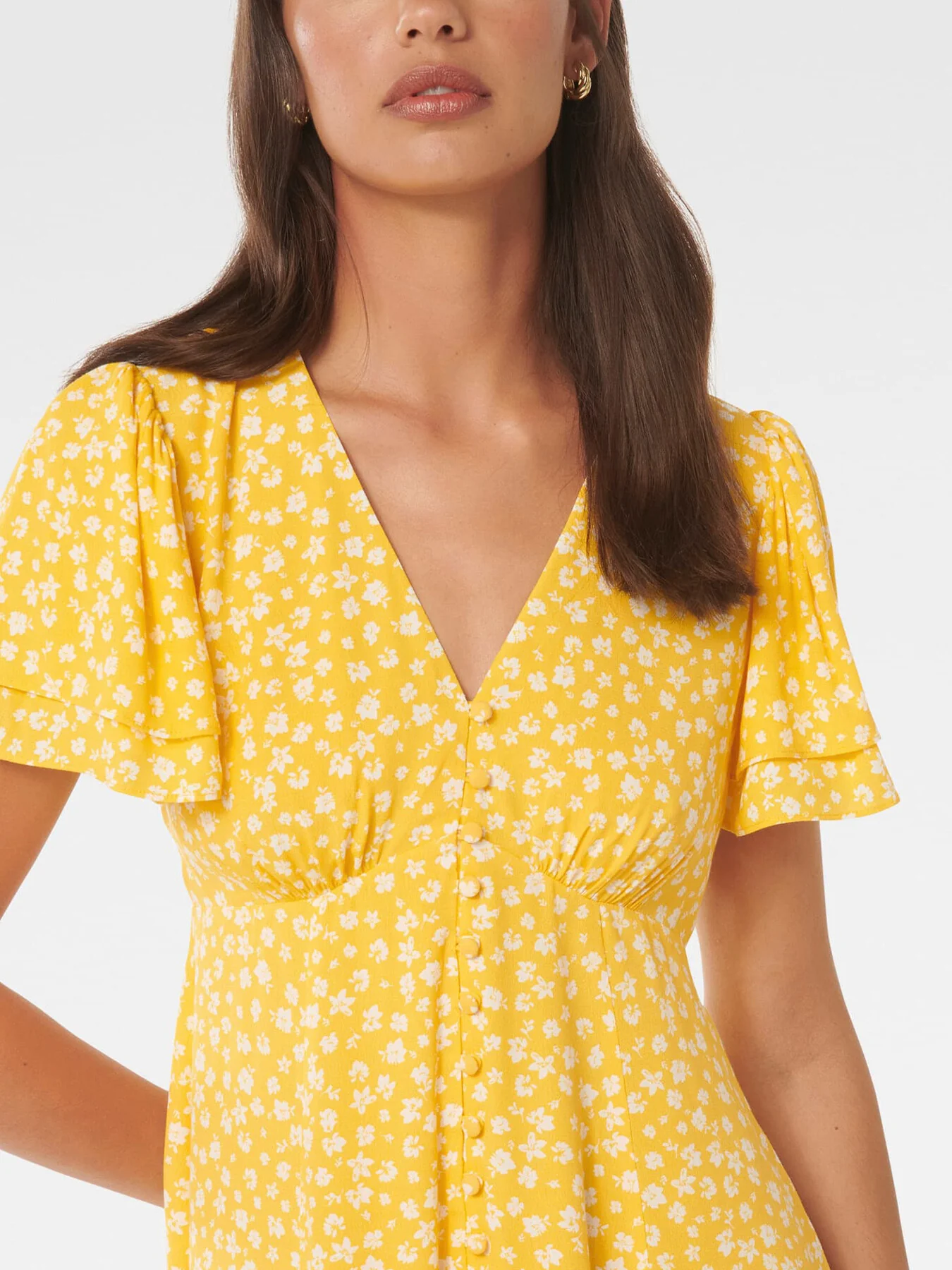 Pria Button Through Mini Dress - Image 5