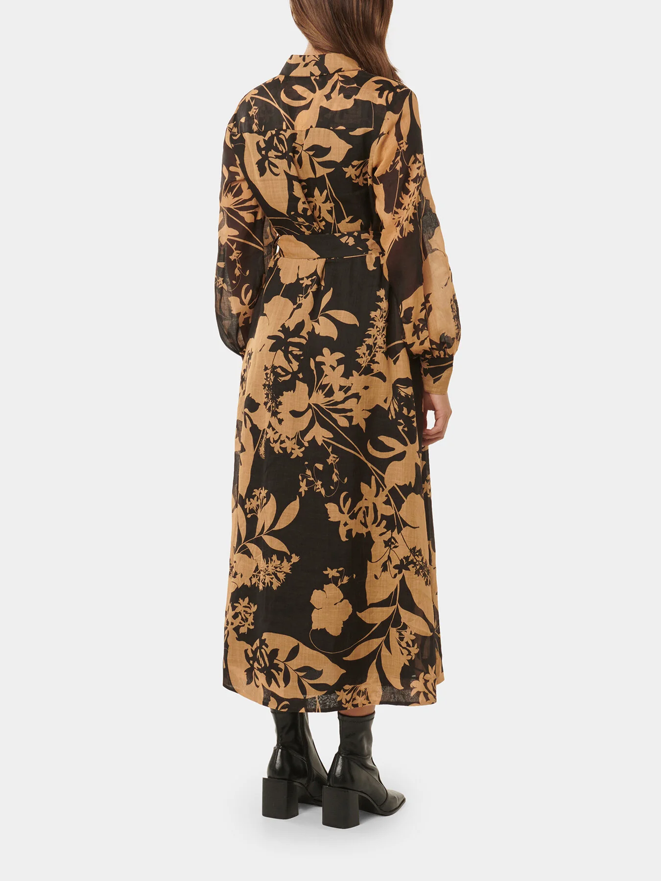 Janie Printed Shirt Midi Dress - Image 3