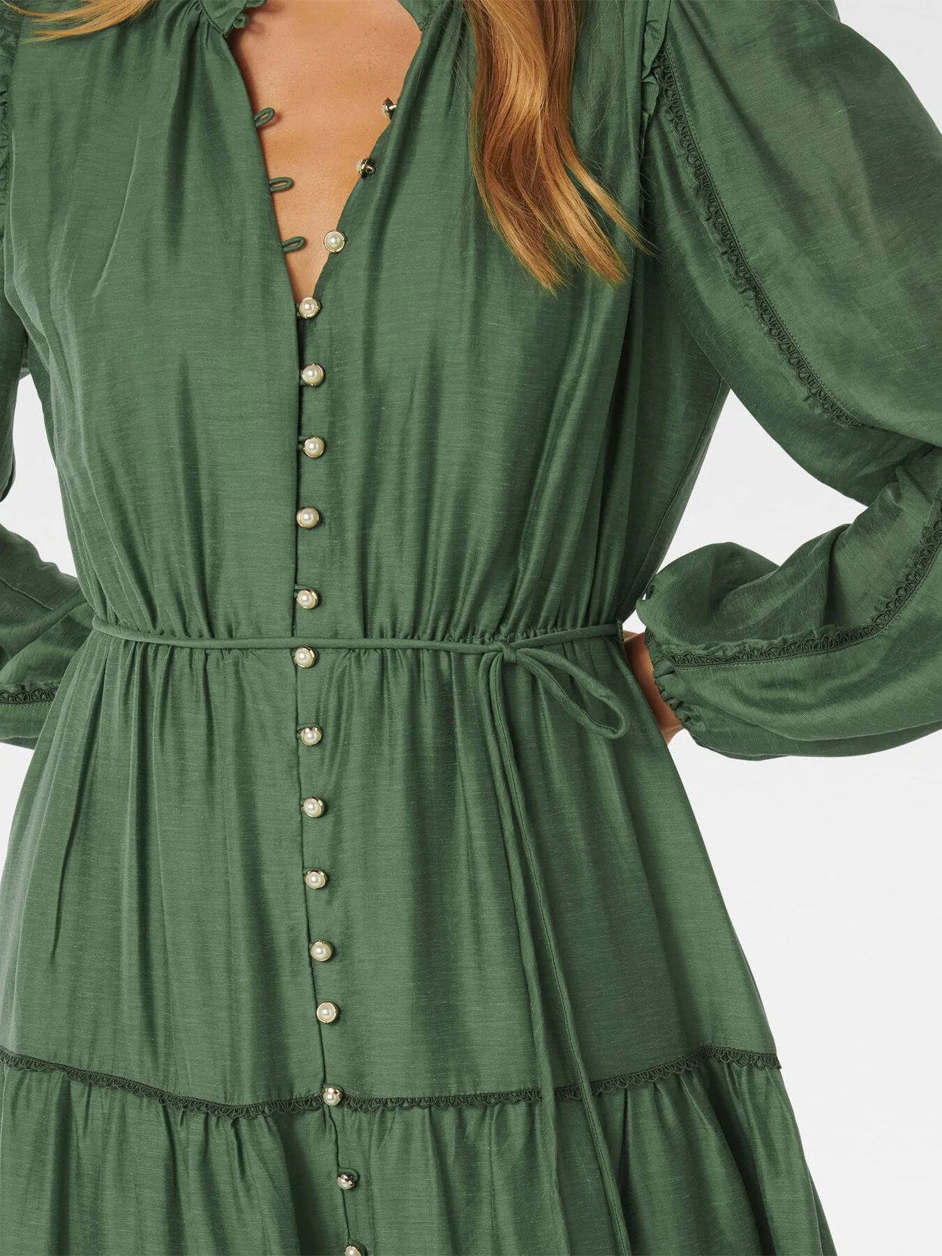 Jessie Button Down Midi Dress - Image 5