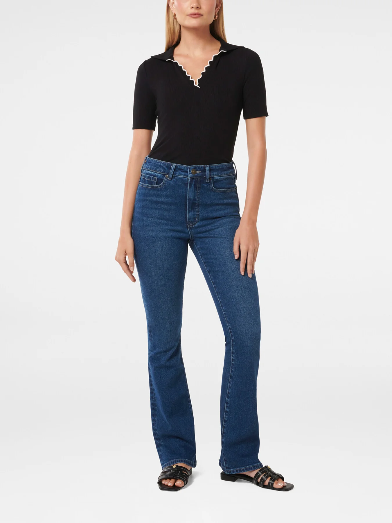 Phoebe Skinny Flared Leg Jeans - Image 2