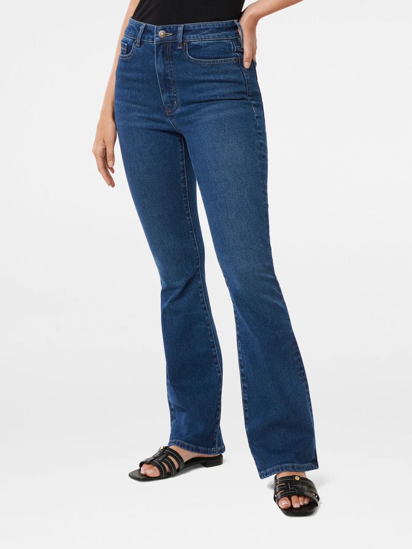 Phoebe Skinny Flared Leg Jeans - Image 6
