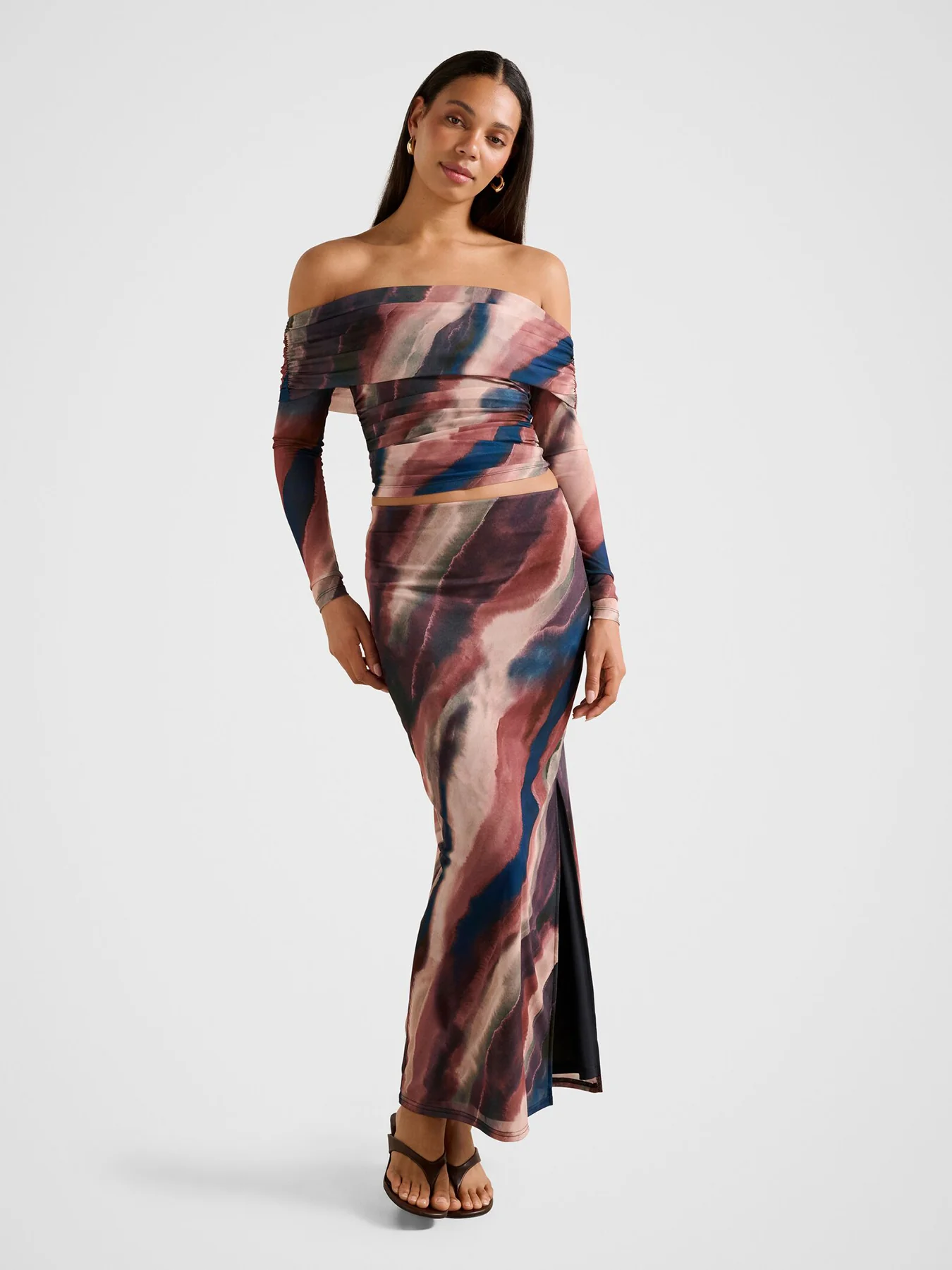 Mia Mesh Maxi Skirt - Image 2