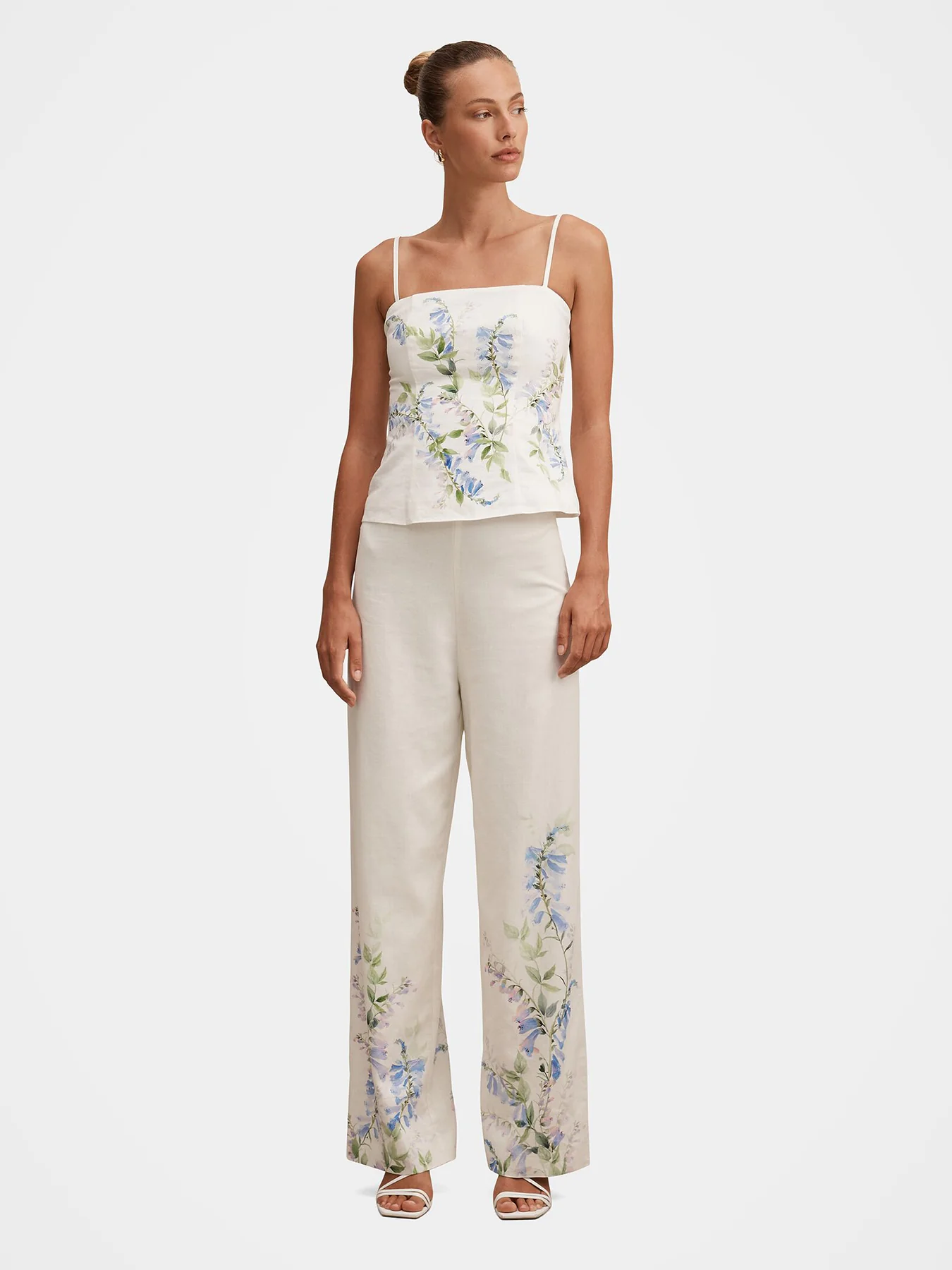 Soleil Floral Print Wide Leg Trousers Floral Print - Image 2
