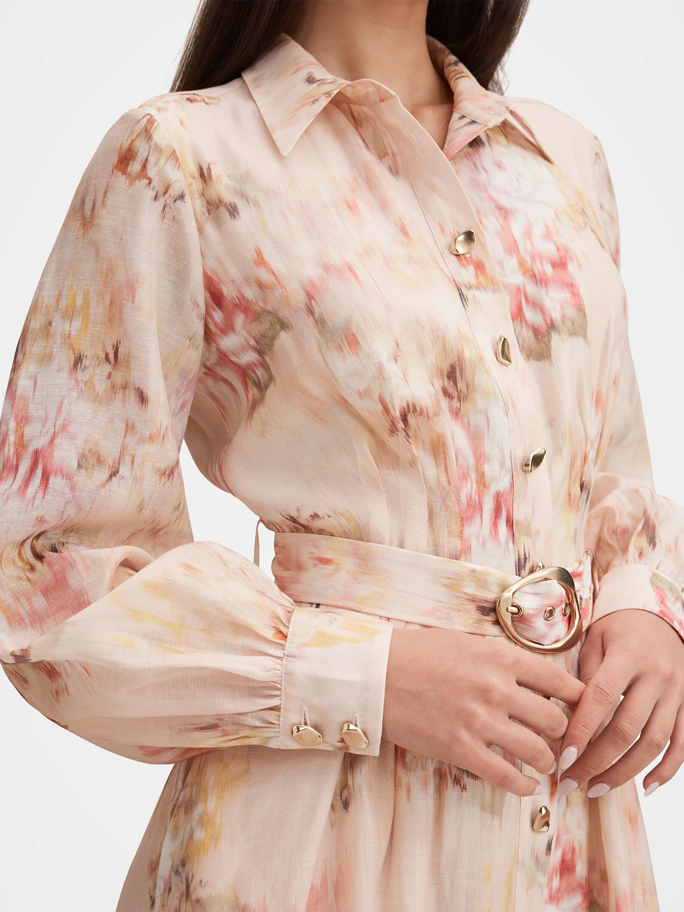 Terese Printed Shirt Dress Multi - Image 3