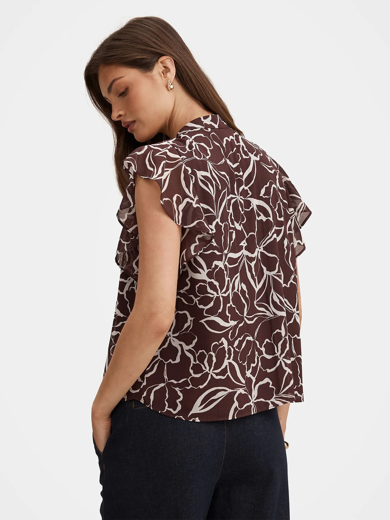 Tullia Ruffle Sleeve Blouse Multi - Image 5