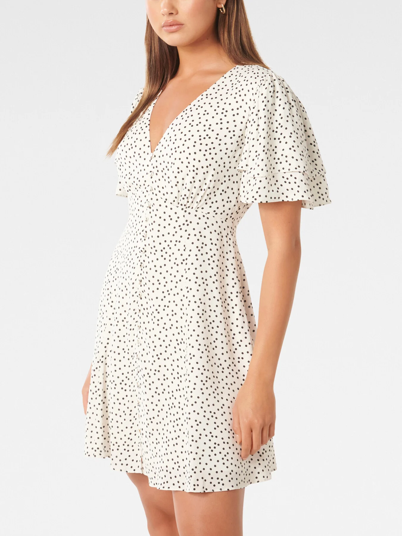 Pria Button Through Mini Dress - Image 4