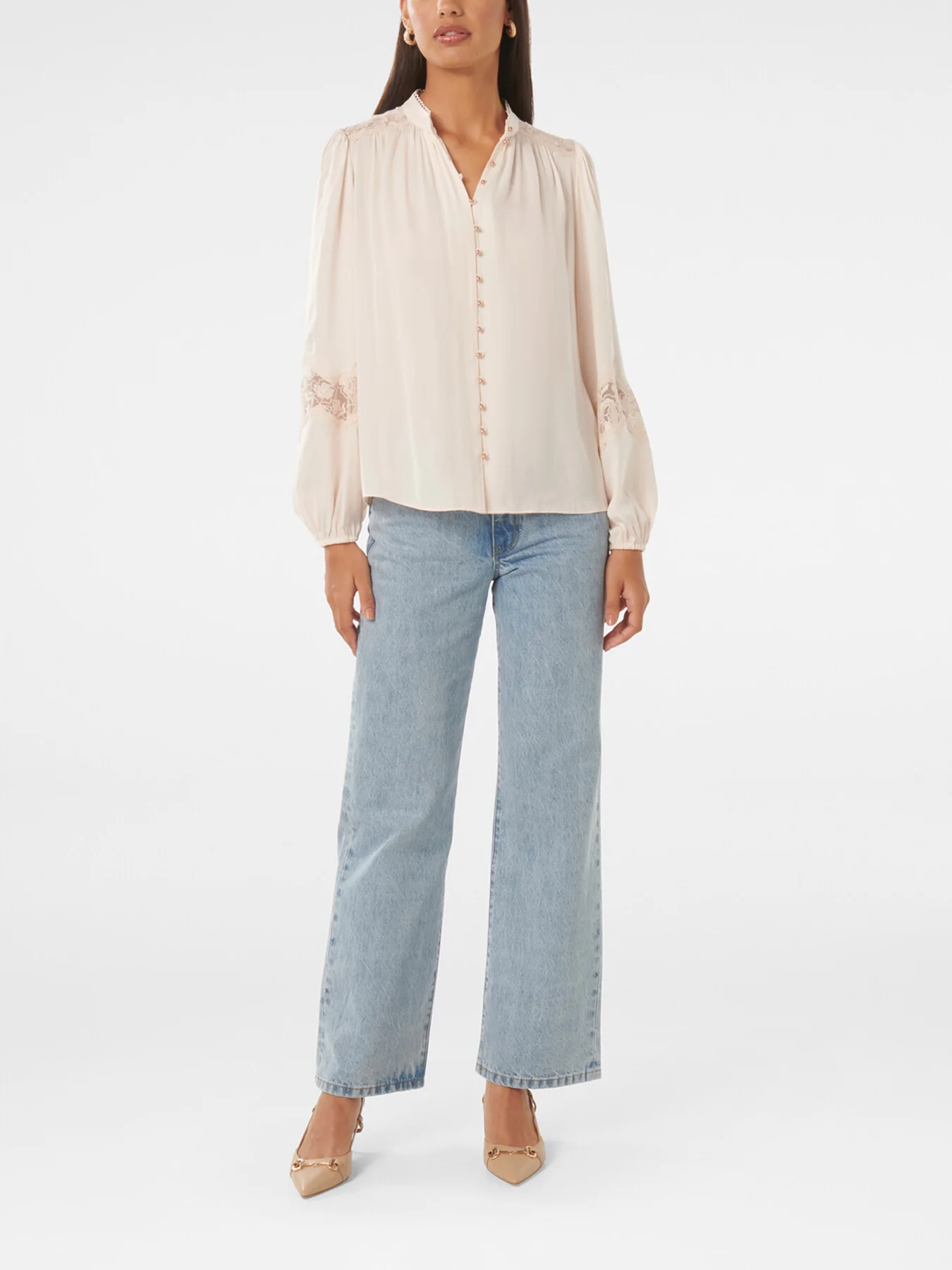 Annalise Lace Sleeves Blouse - Image 2
