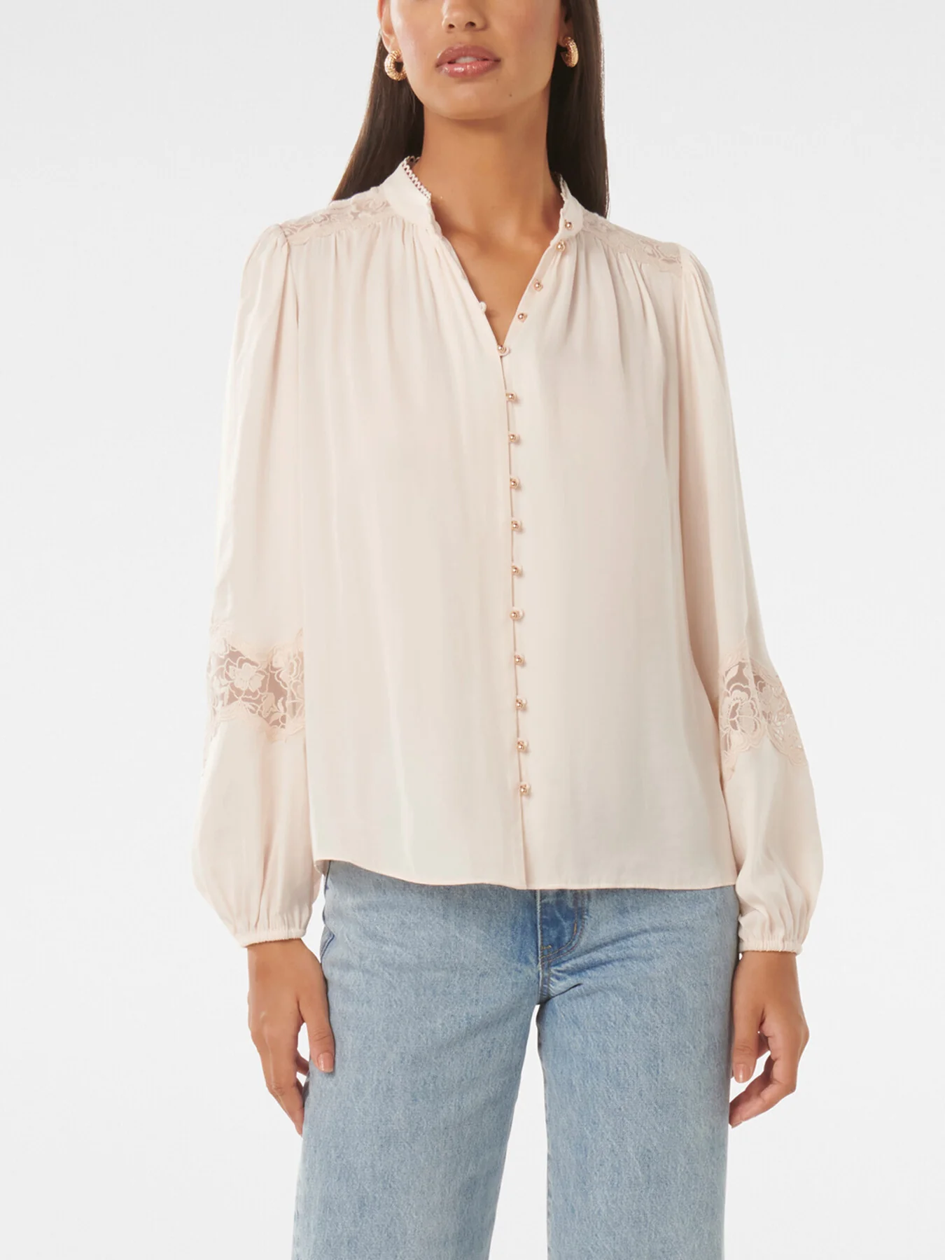 Annalise Lace Sleeves Blouse - Image 4