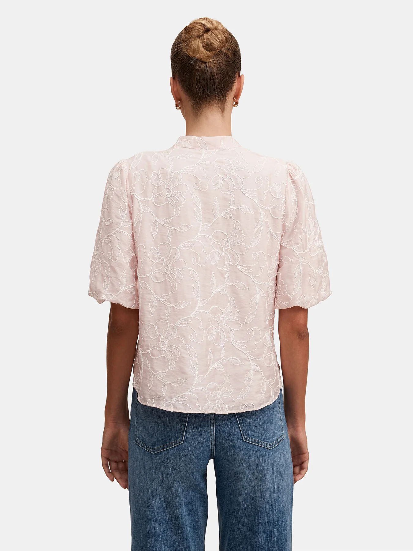 Arlow Embroidered Blouse Pink - Image 3