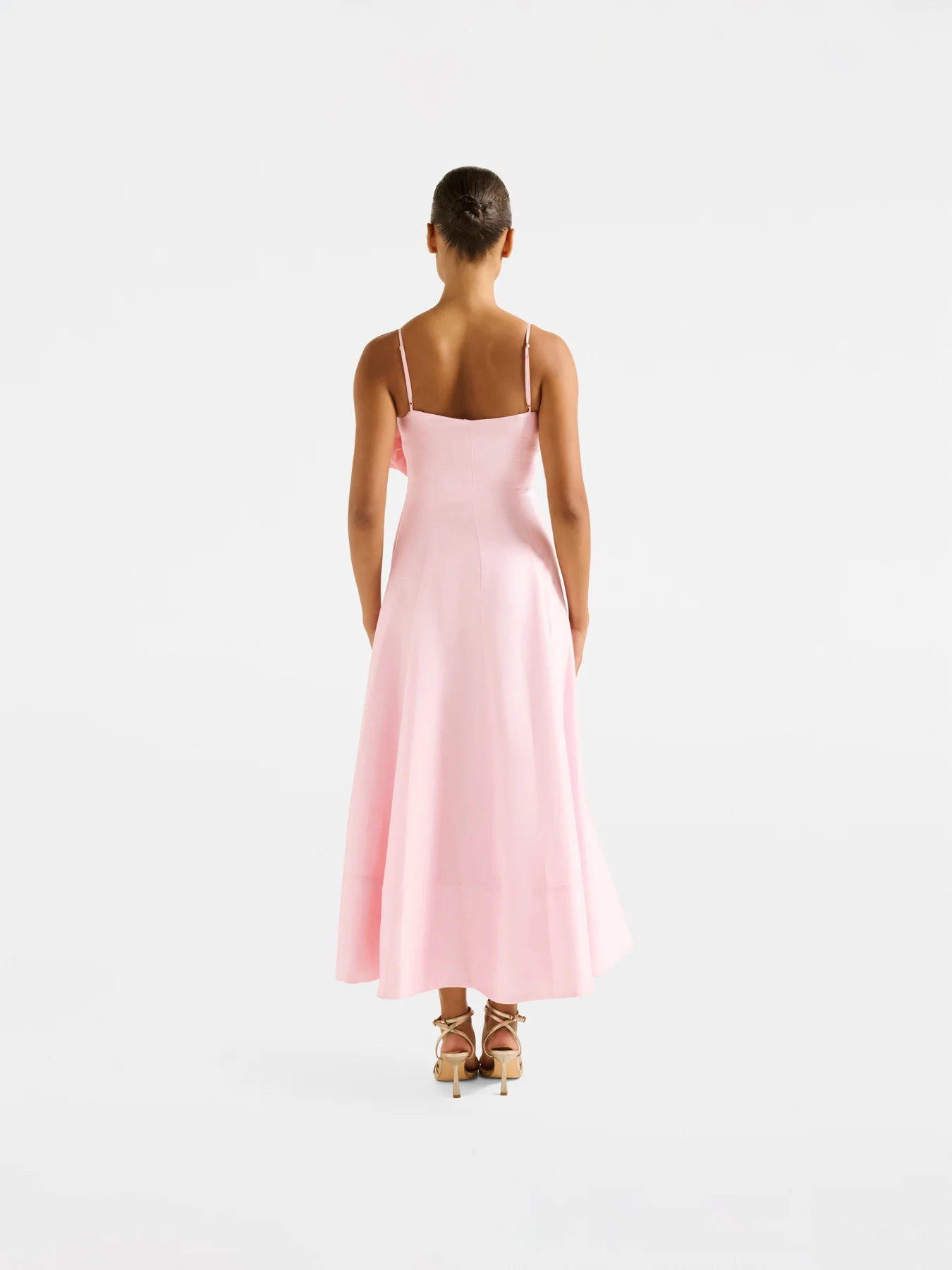 Felicia Structured Flower Midi Dress - Image 3