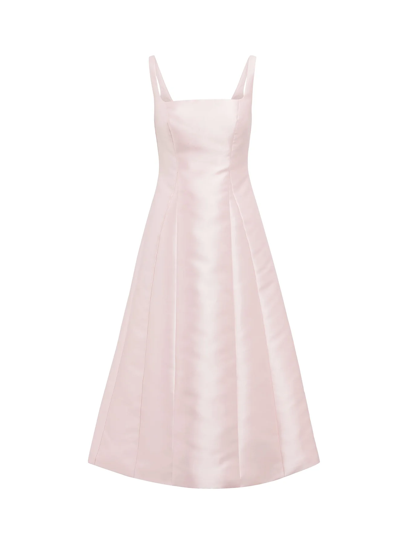 Kayla Satin Midi Dress Pink