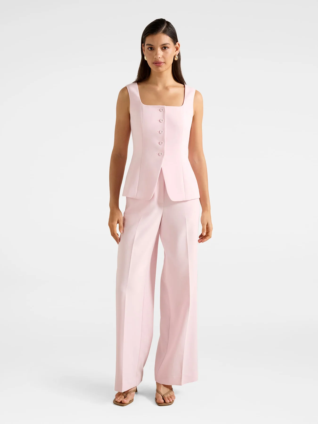 Lee Wide Leg Trousers Pink - Image 2