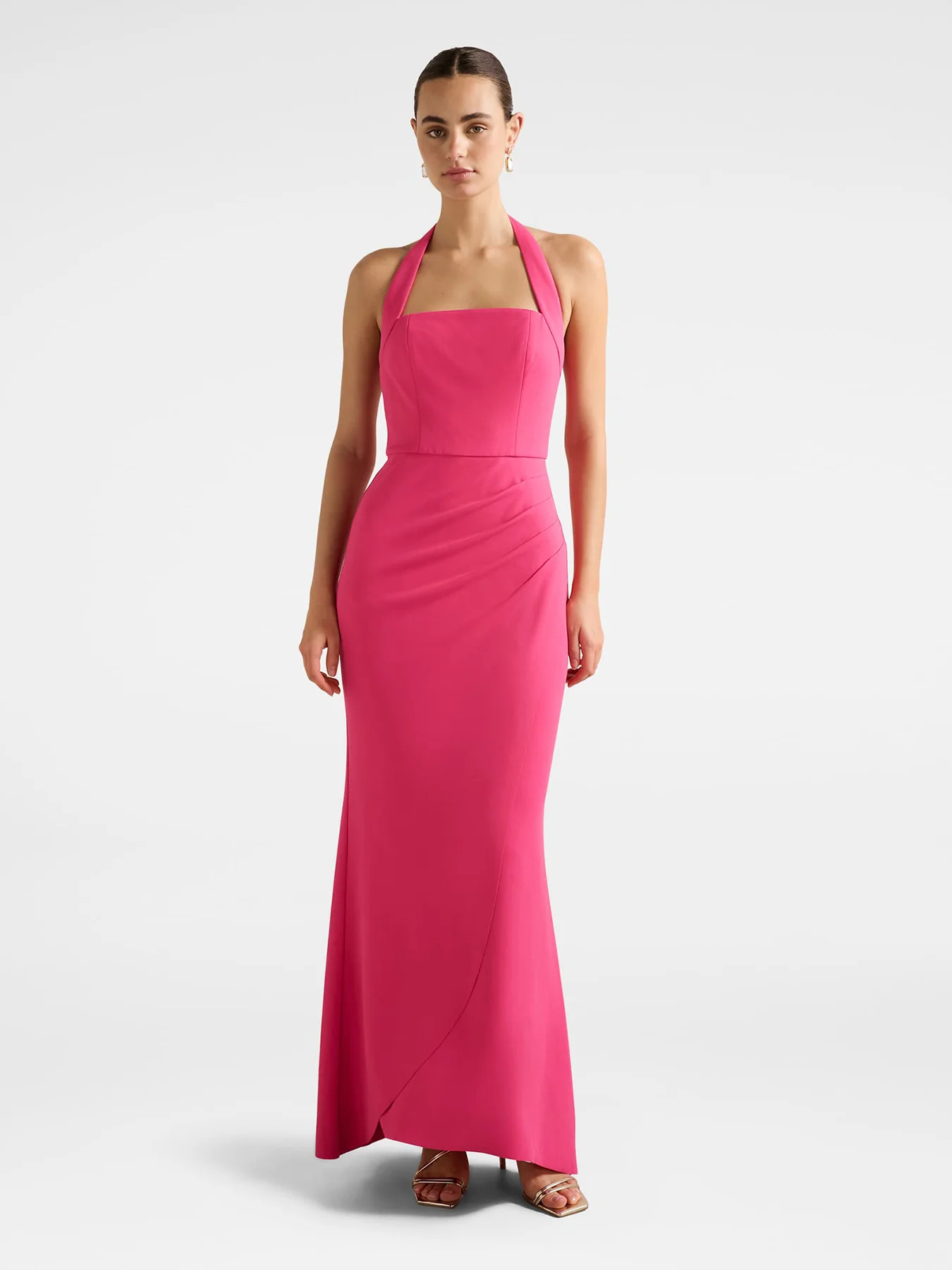 Willow Wrap Maxi Dress Pink - Image 2