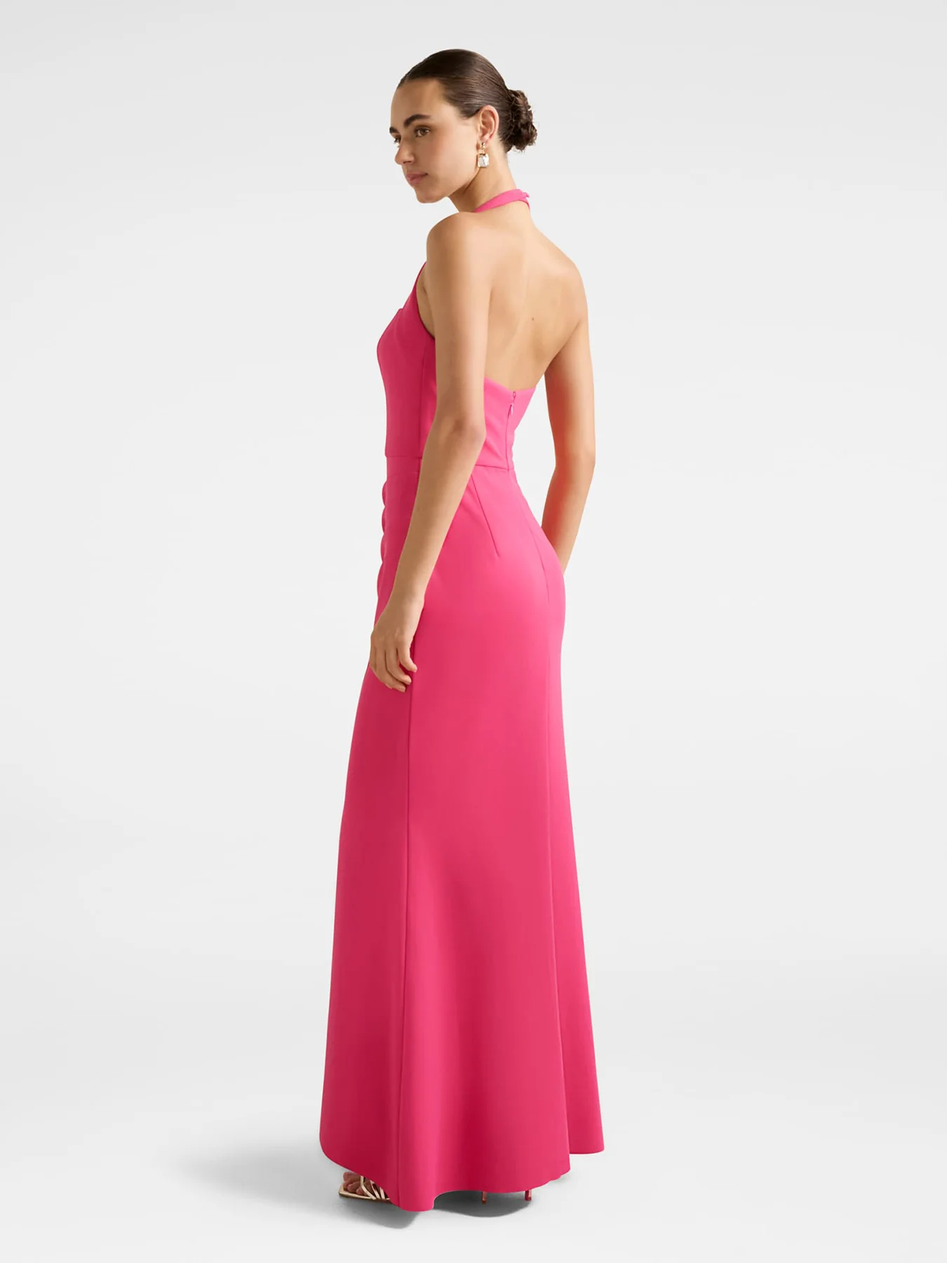 Willow Wrap Maxi Dress Pink - Image 3