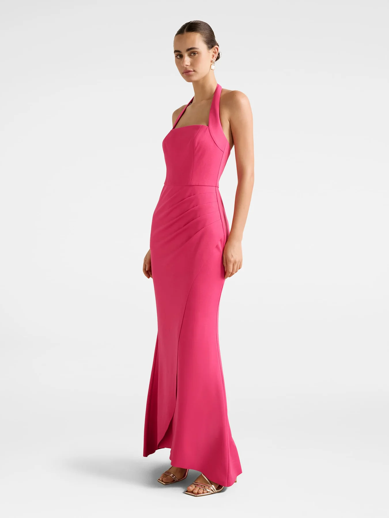 Willow Wrap Maxi Dress Pink - Image 5