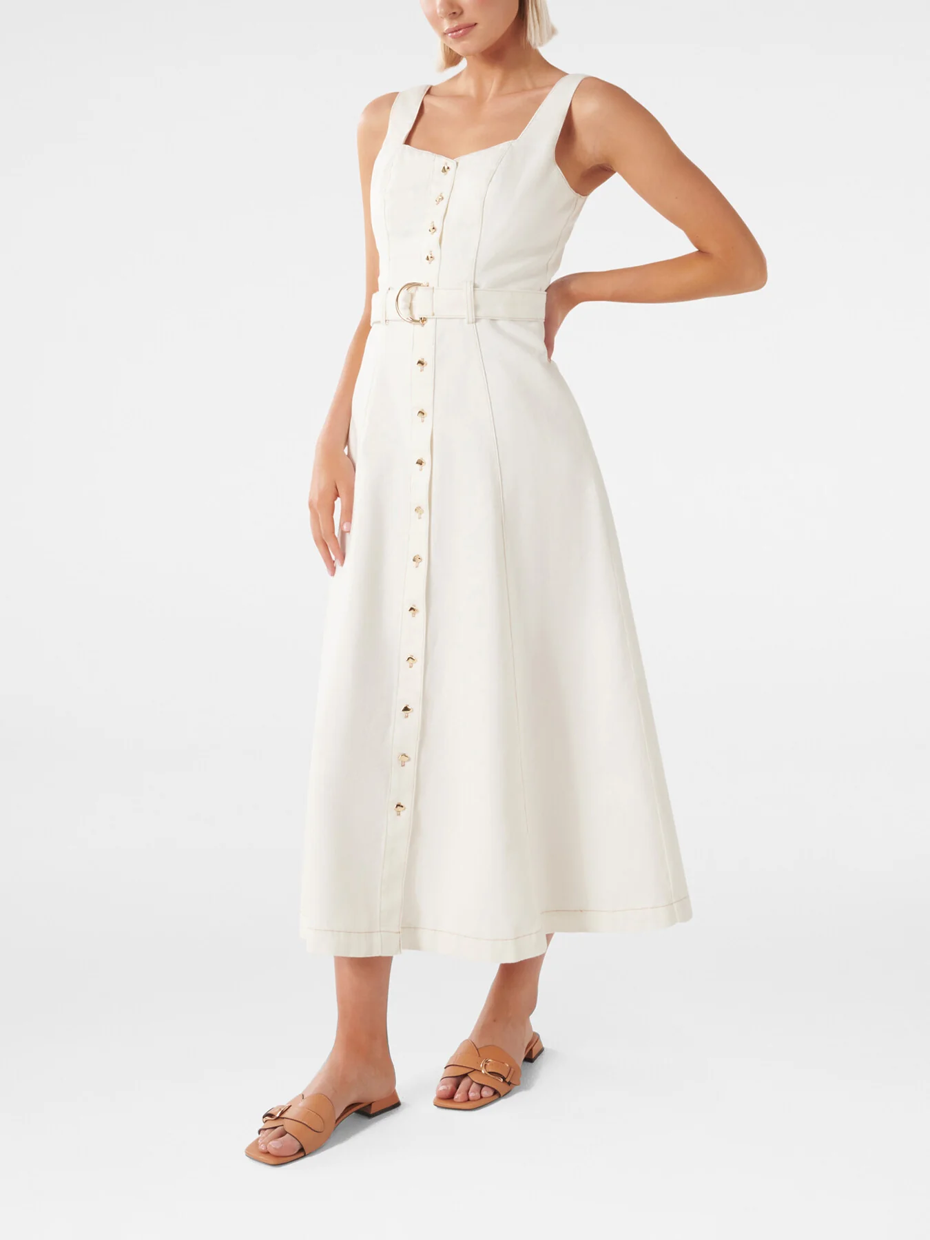 Maja Denim Dress - Image 5