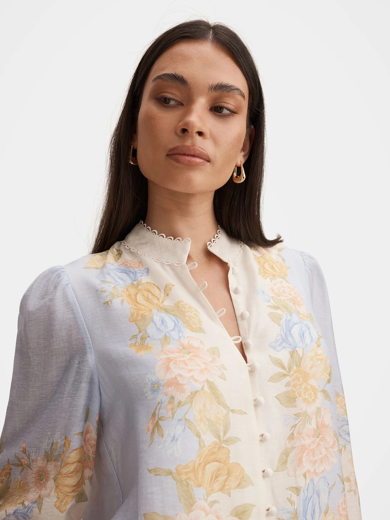 Emma Trimmed Blouse - Image 3