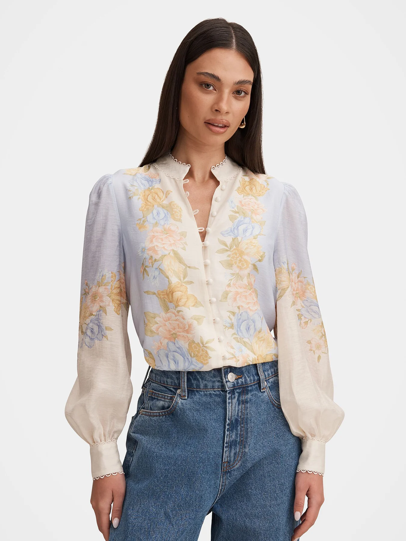 Emma Trimmed Blouse - Image 4