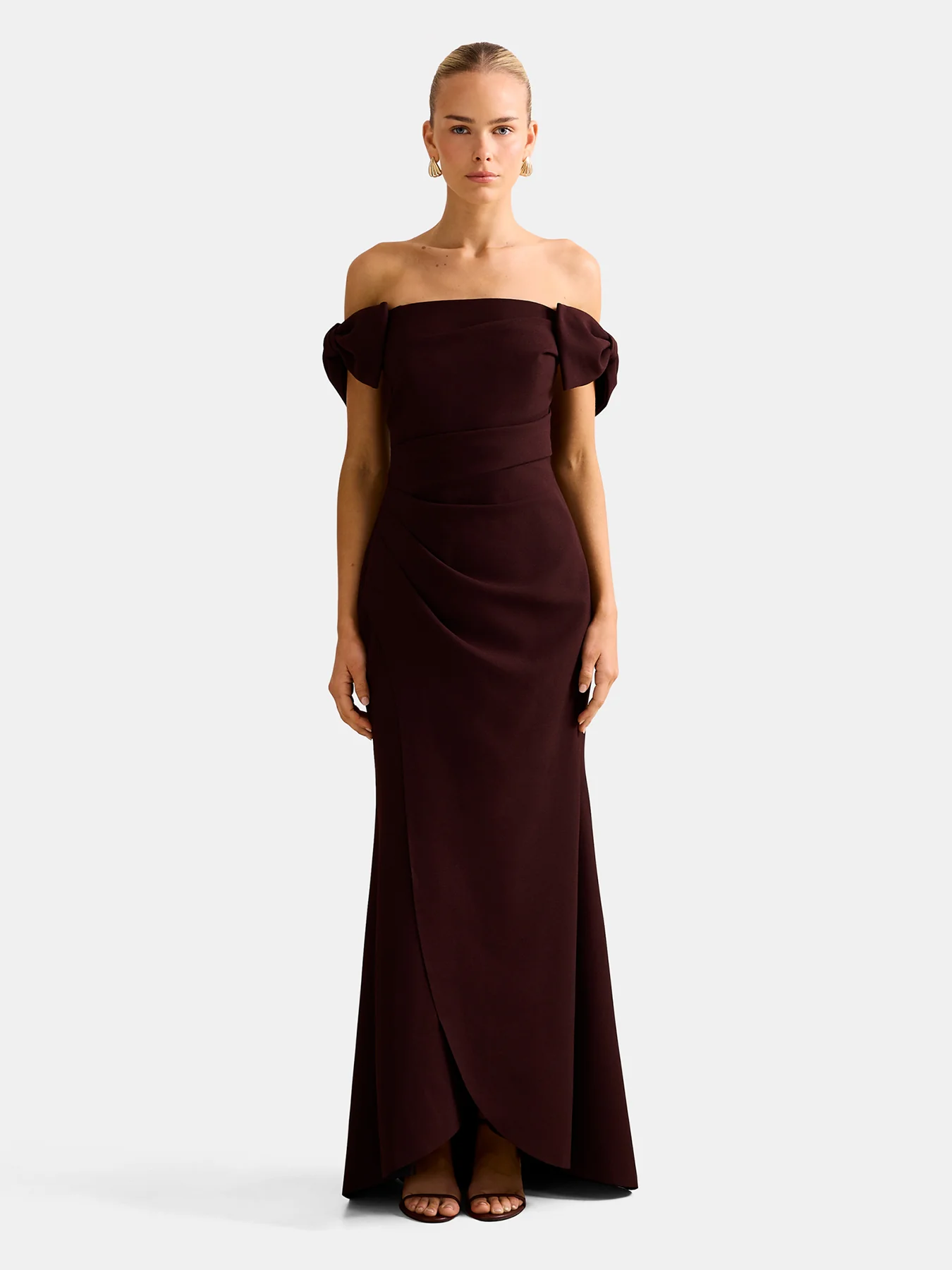 Kalee Bow Wrap Skirt Dress Purple - Image 2