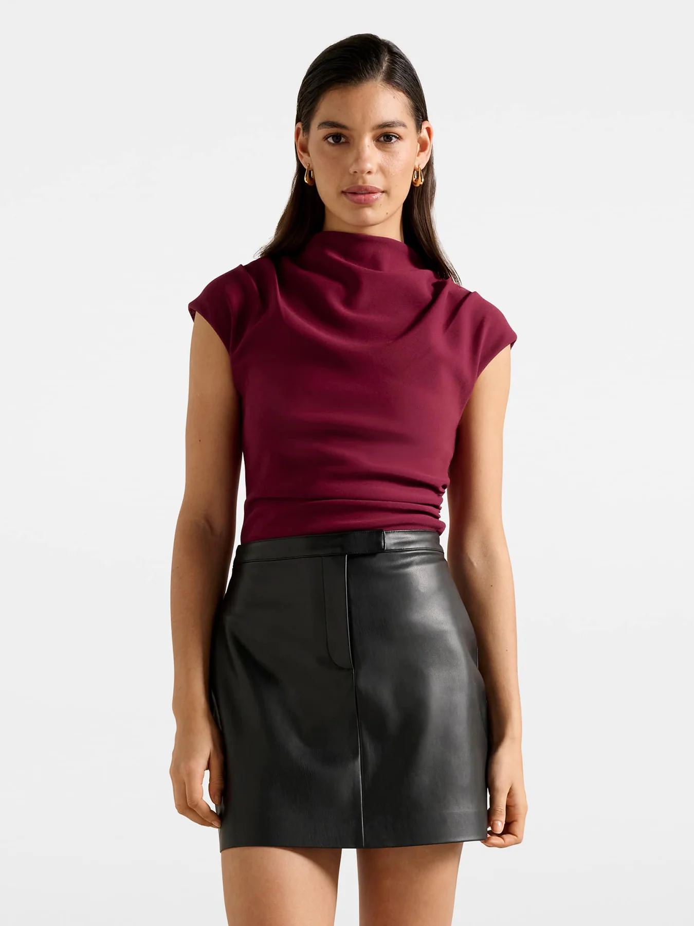 Leenah Grown On Neck Crepe Top - Image 4