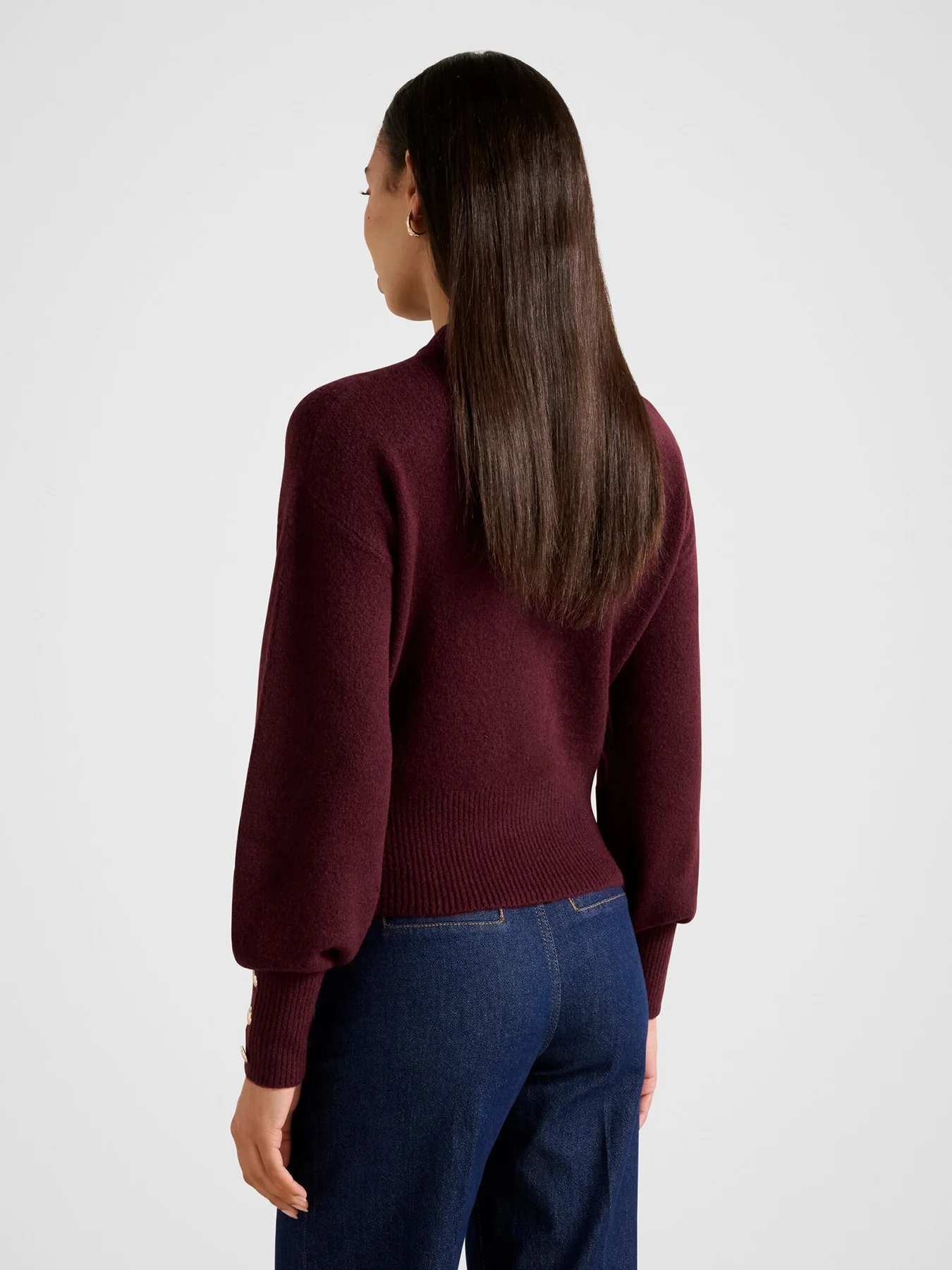 Millie Crew Neck Sweater Purple - Image 3