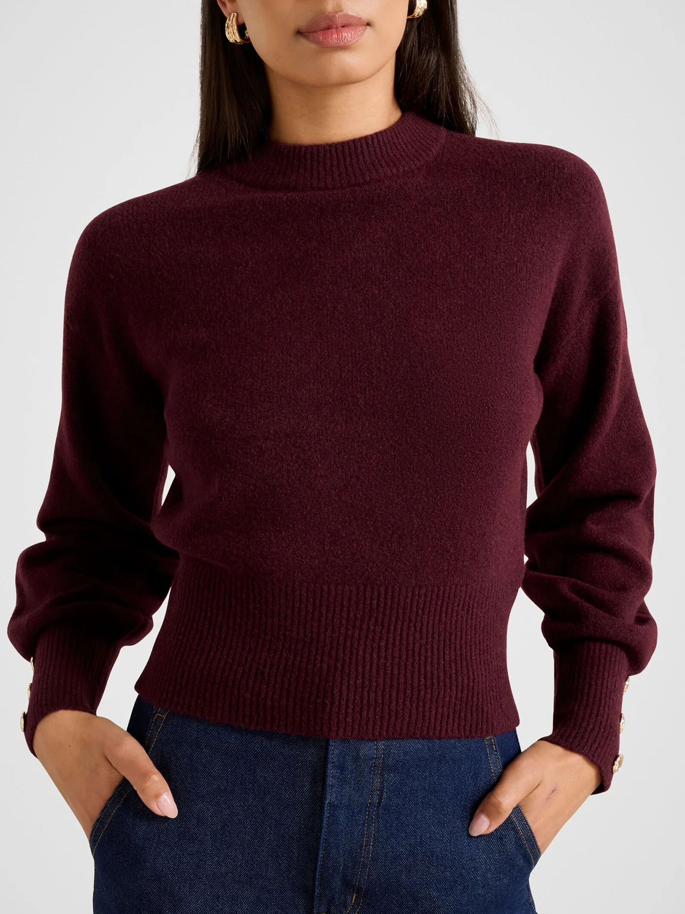 Millie Crew Neck Sweater Purple - Image 5