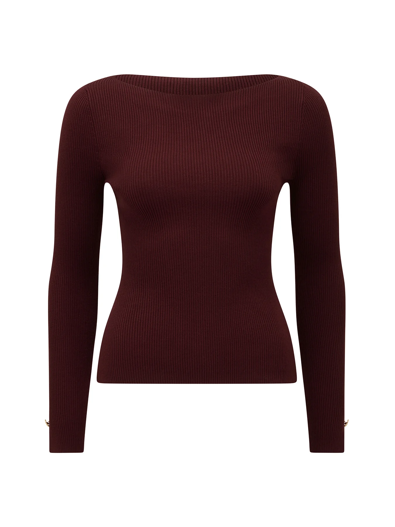 Alaia Ribbed Knitted Top Red