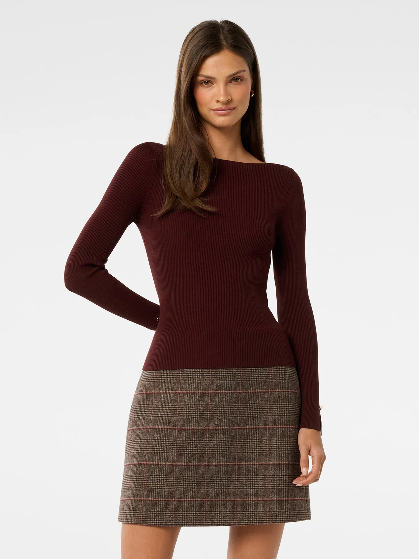 Alaia Ribbed Knitted Top Red - Image 4