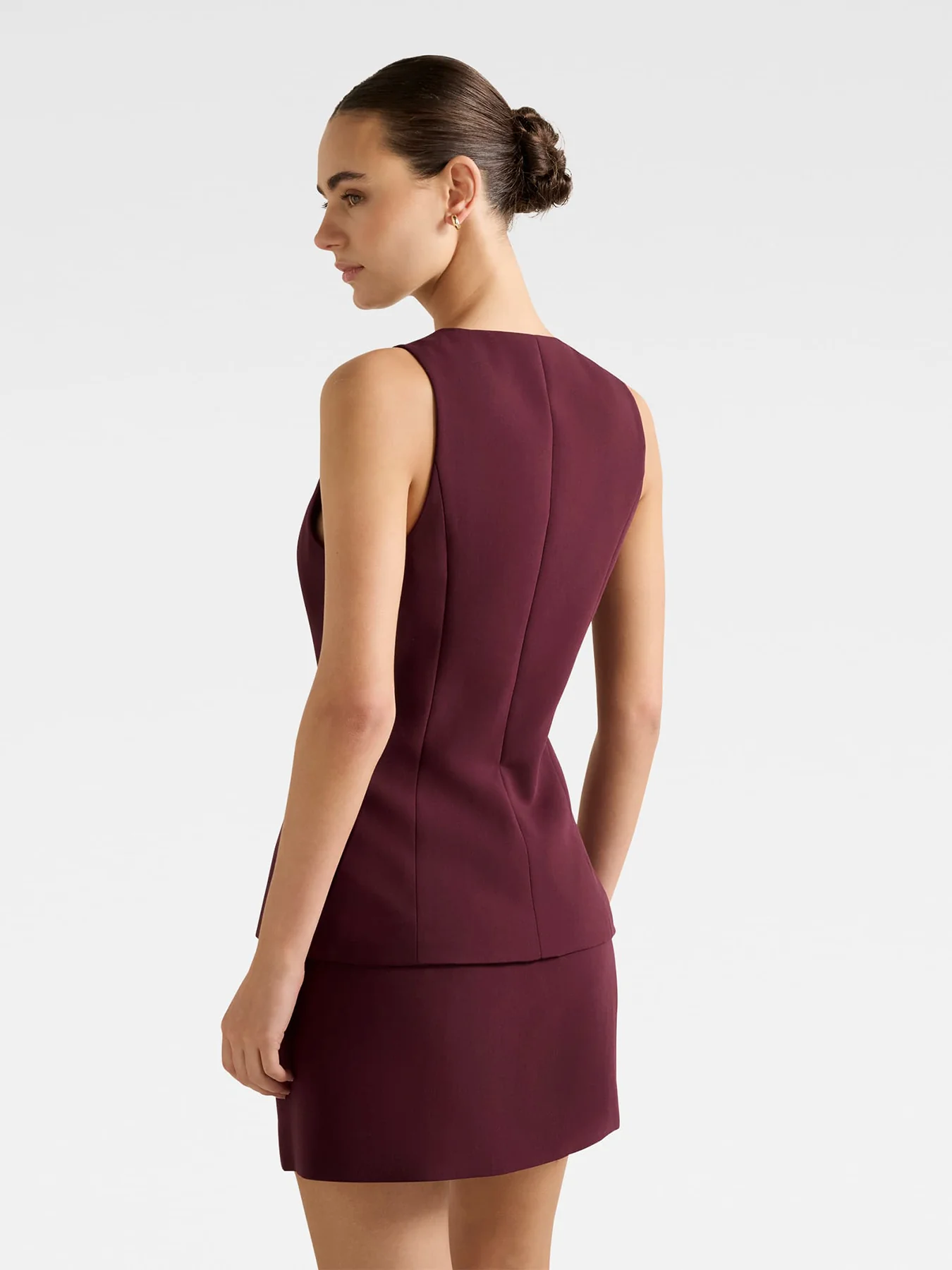 Lee Long Waistcoat Red - Image 3