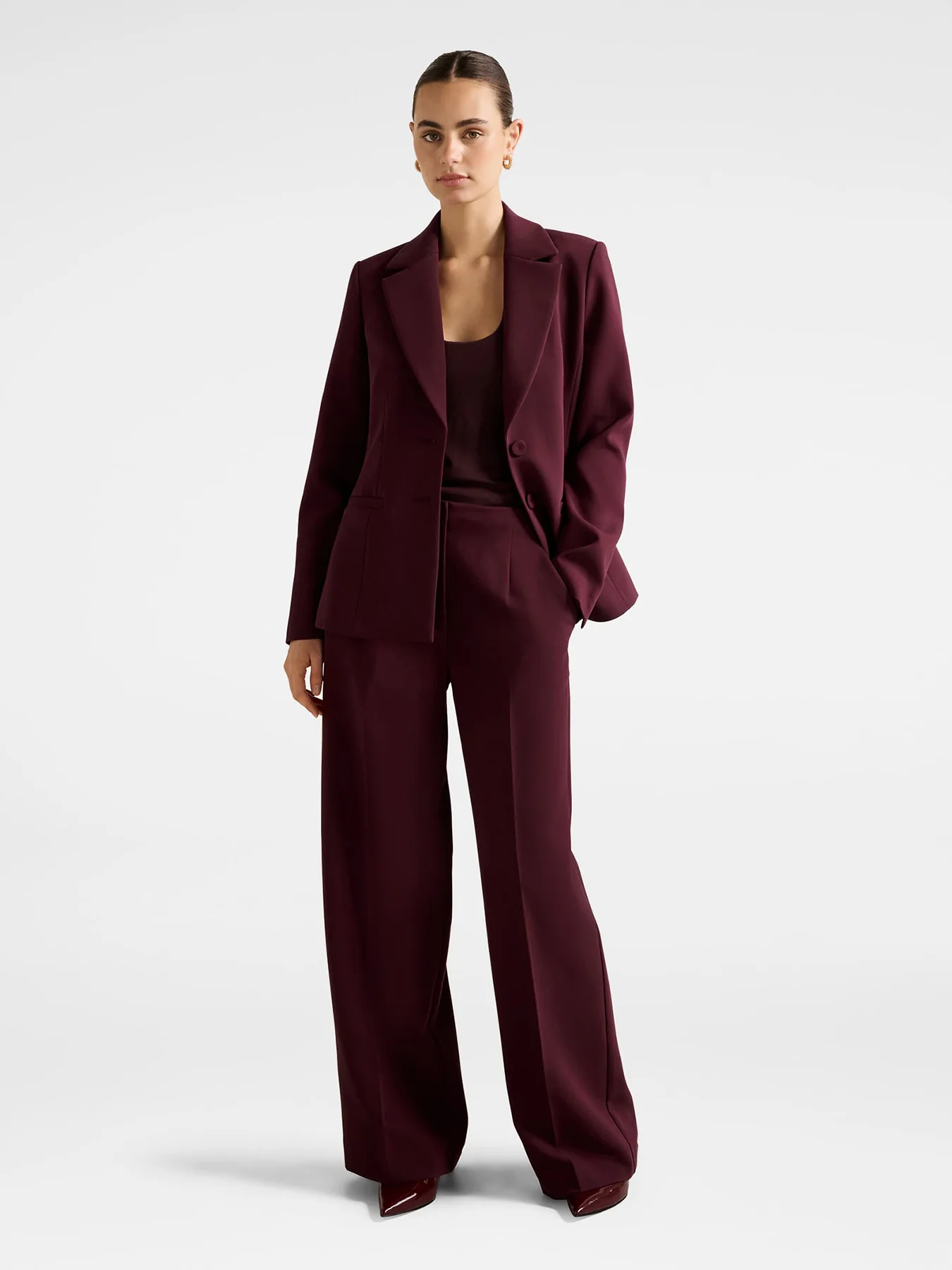 Lee Wide Leg Pants Red - Image 2