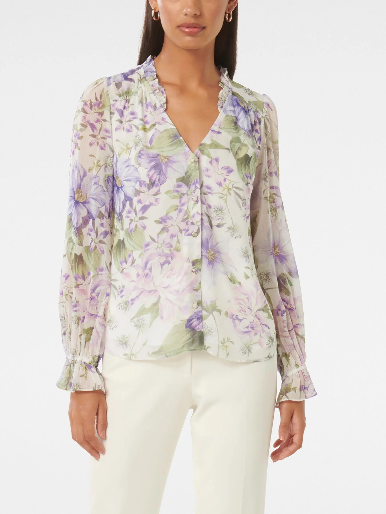 Phoenix Frill Neck Blouse - Image 4