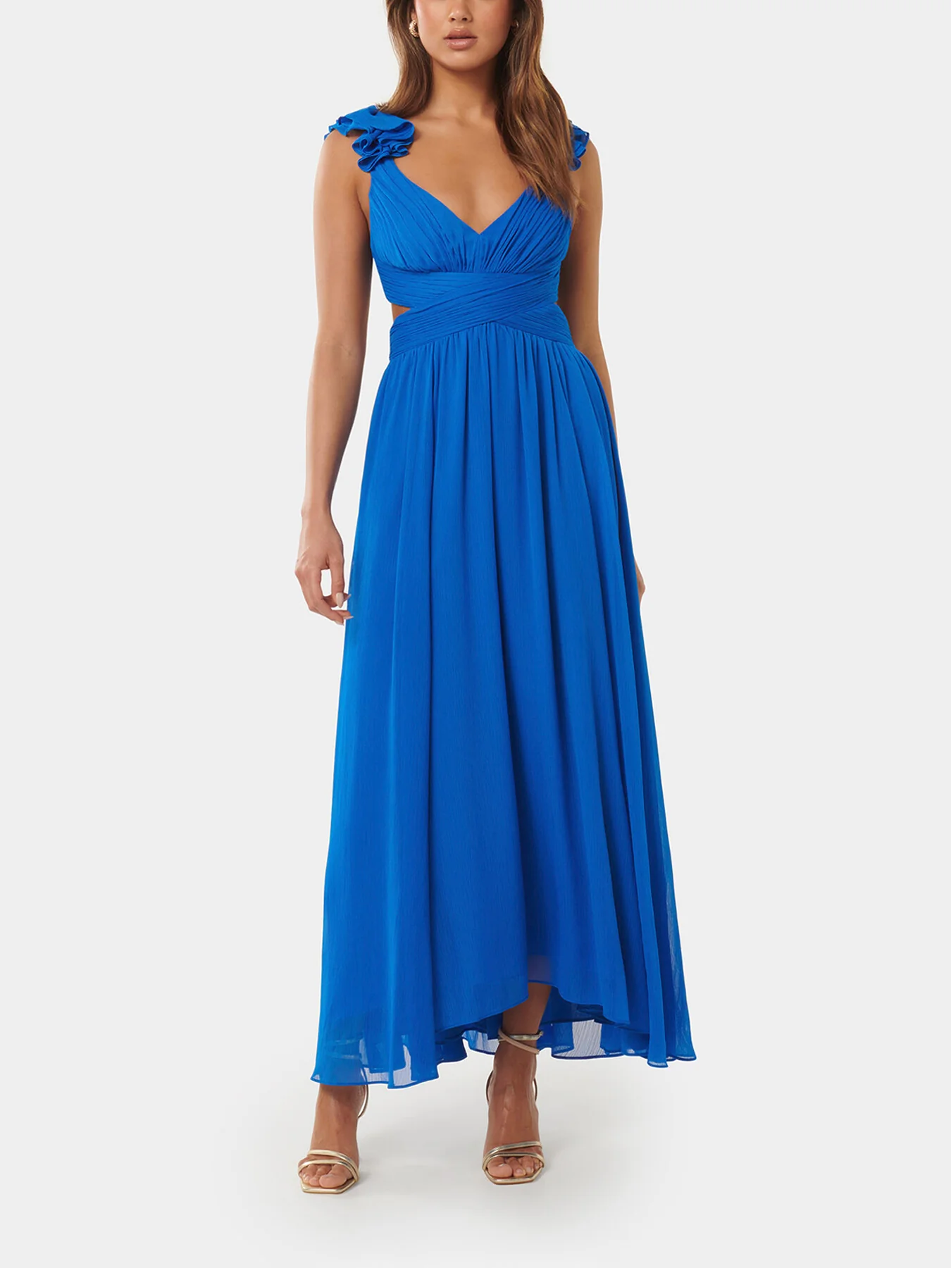 Selena Ruffle Shoulder Maxi - Image 2