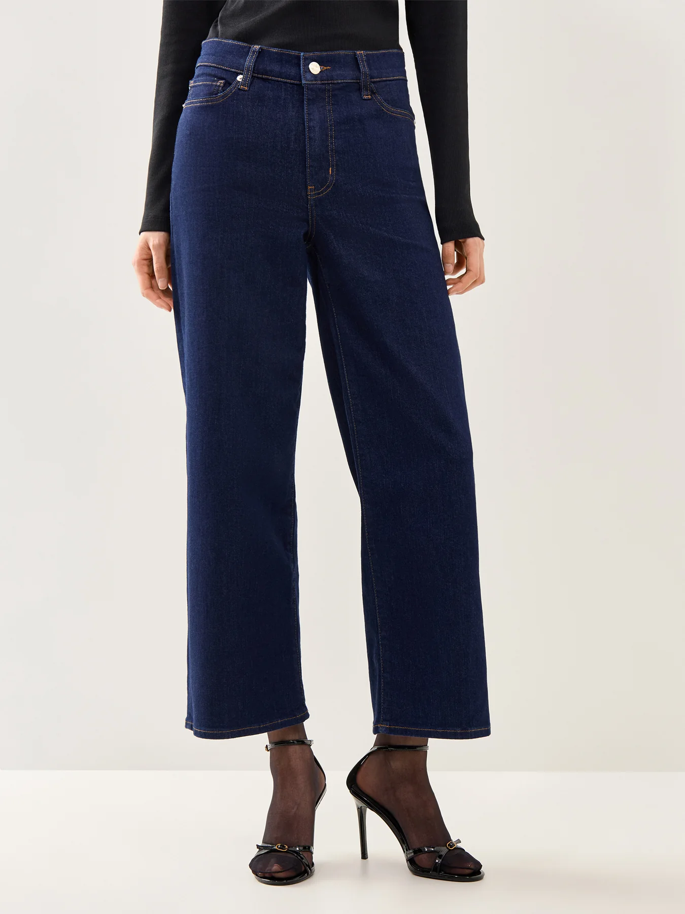 Le Slim Palazzo Crop Rinse - Image 4