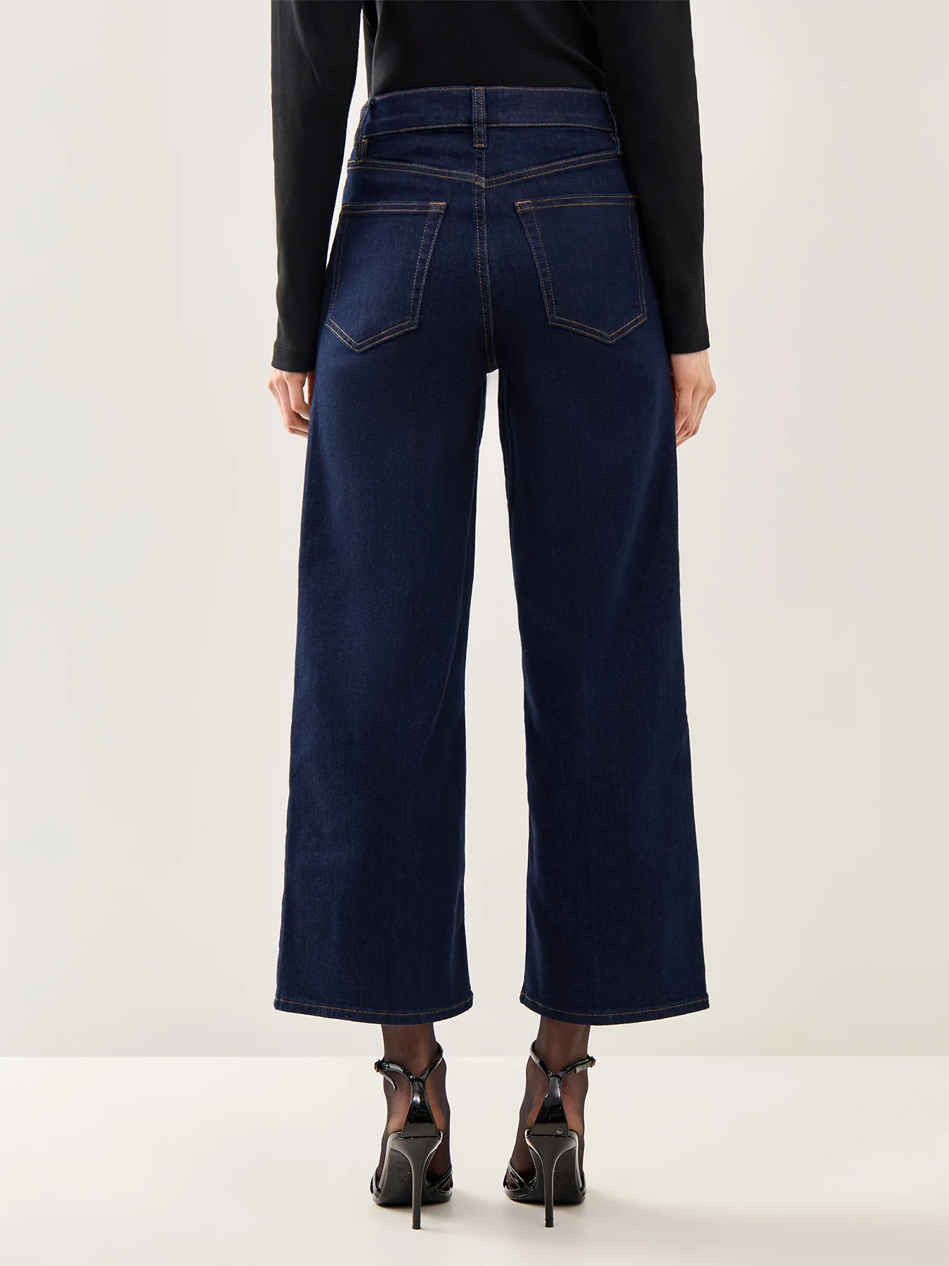 Le Slim Palazzo Crop Rinse - Image 5