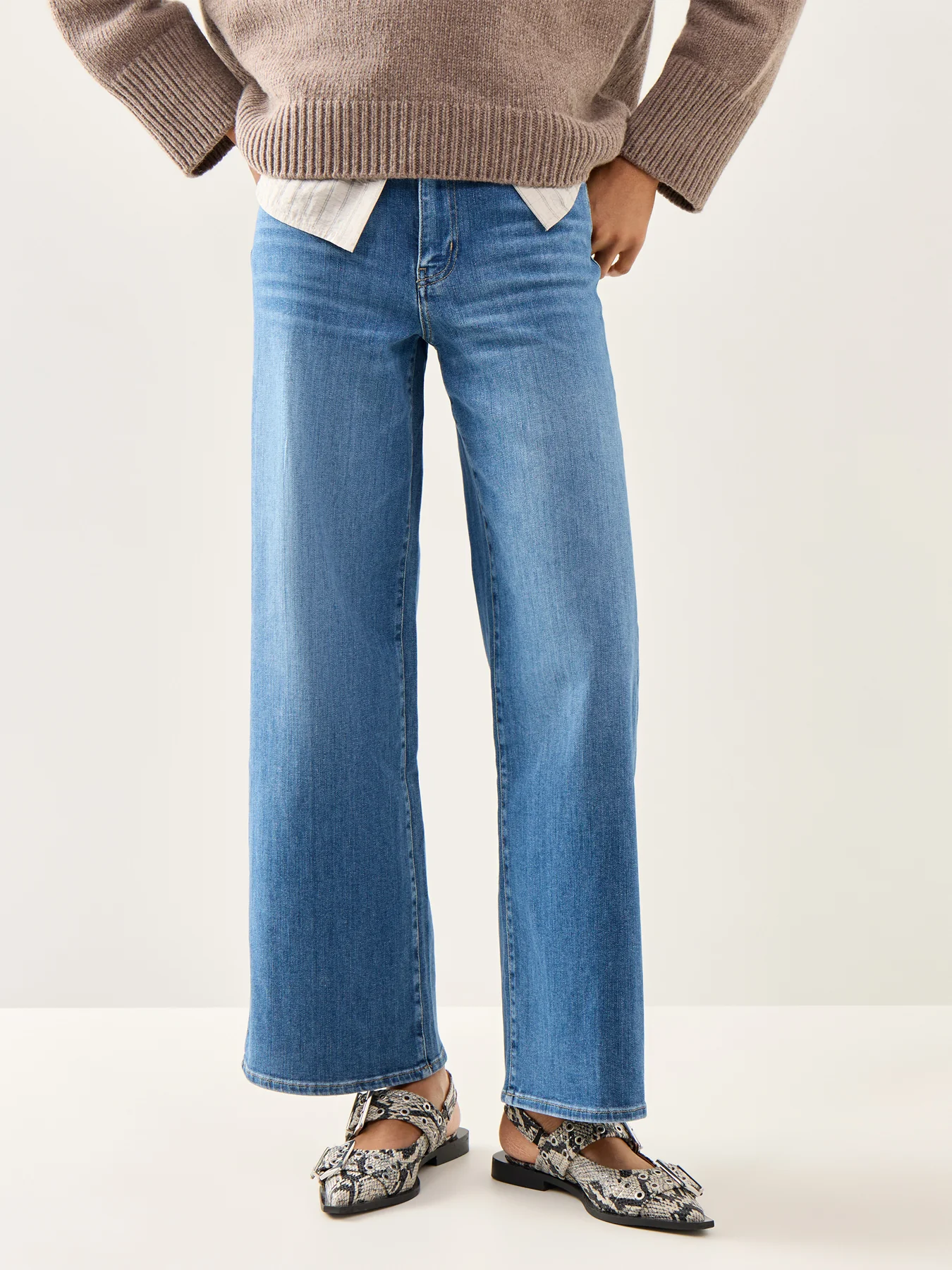 Le Slim Palazzo Jeans Drizzle - Image 4
