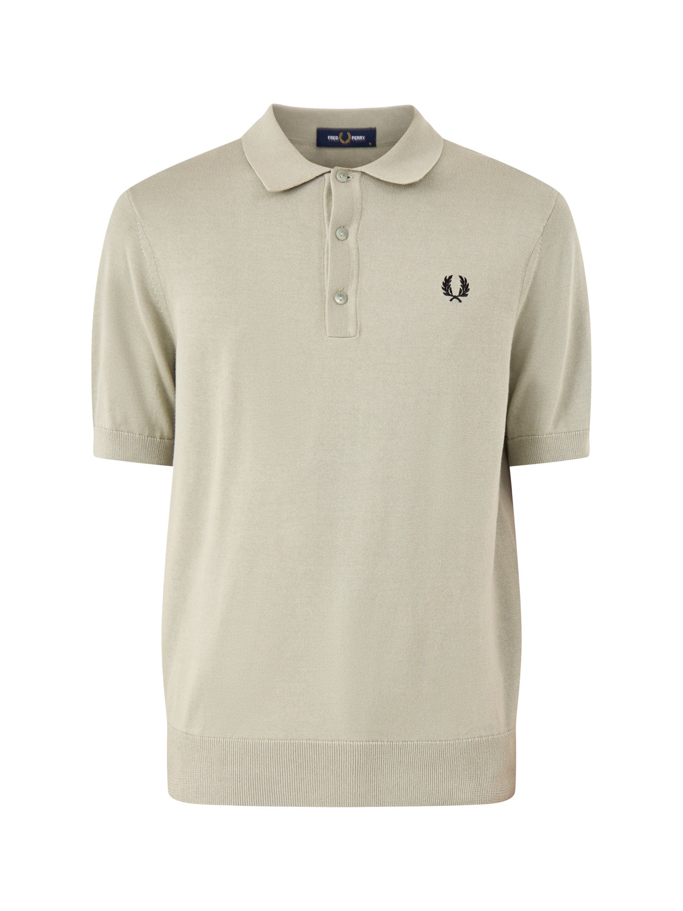 Cotton Knitted Polo Shirt Green