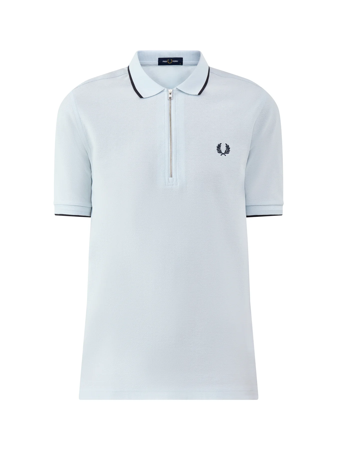 Crepe Pique Polo Shirt Blue