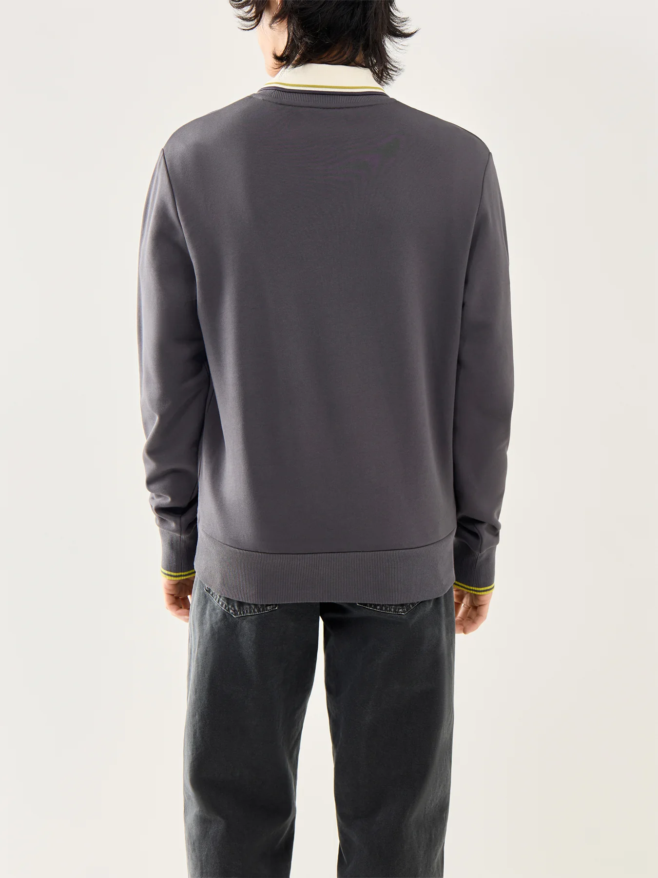 Crew Neck Sweatshirt Grey - Image 5