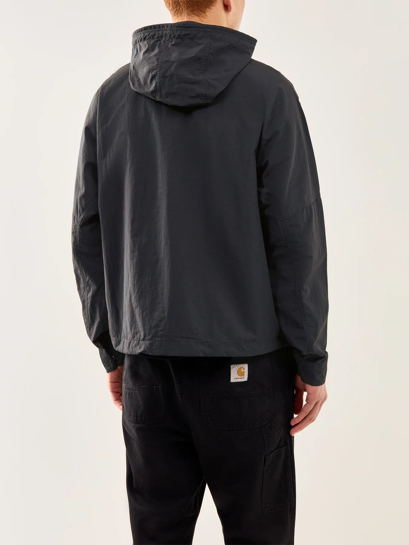 Cropped Ripstop Parka Black - Image 5