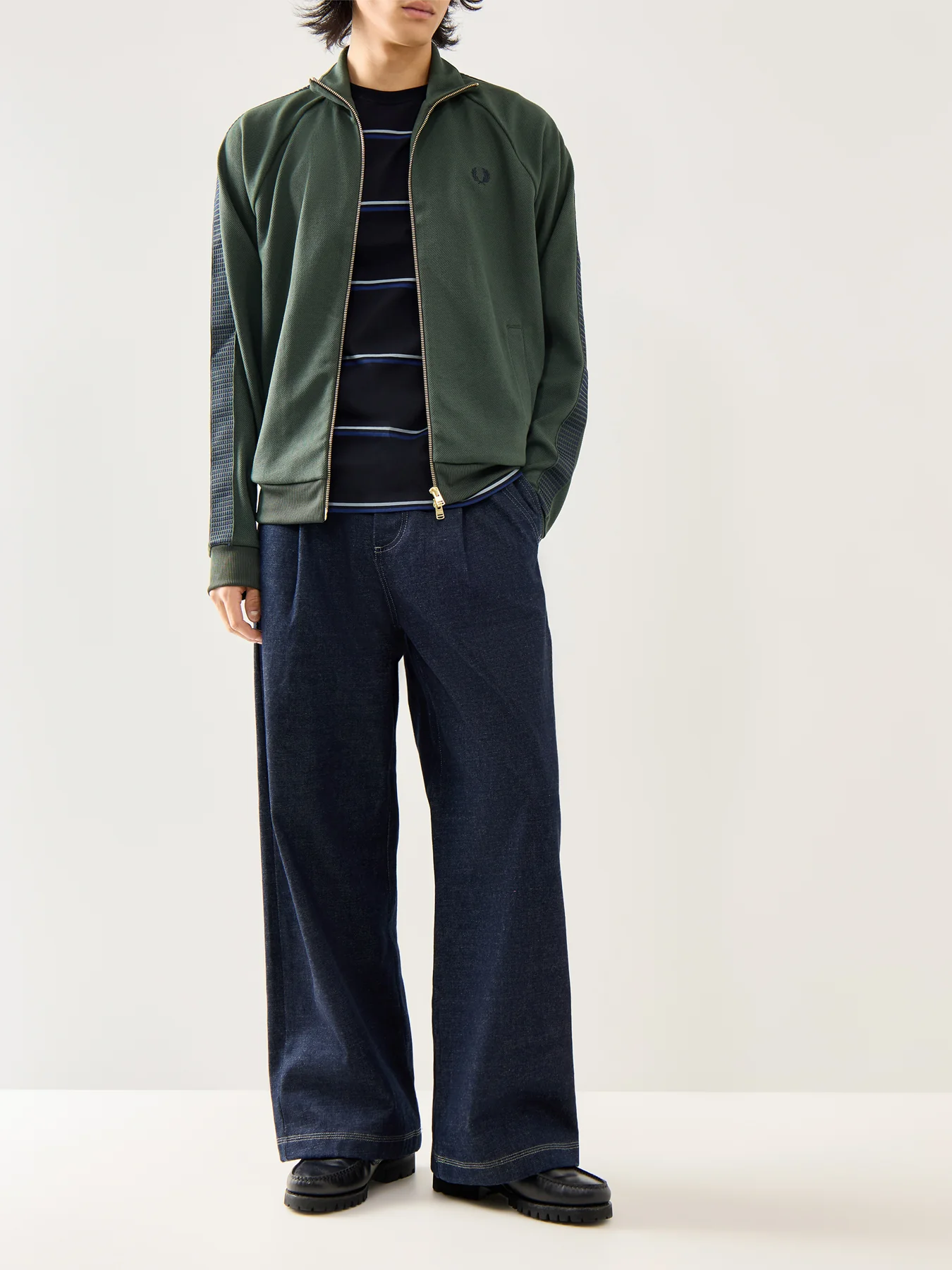 Dash Taped Track Jacket Green - Image 2