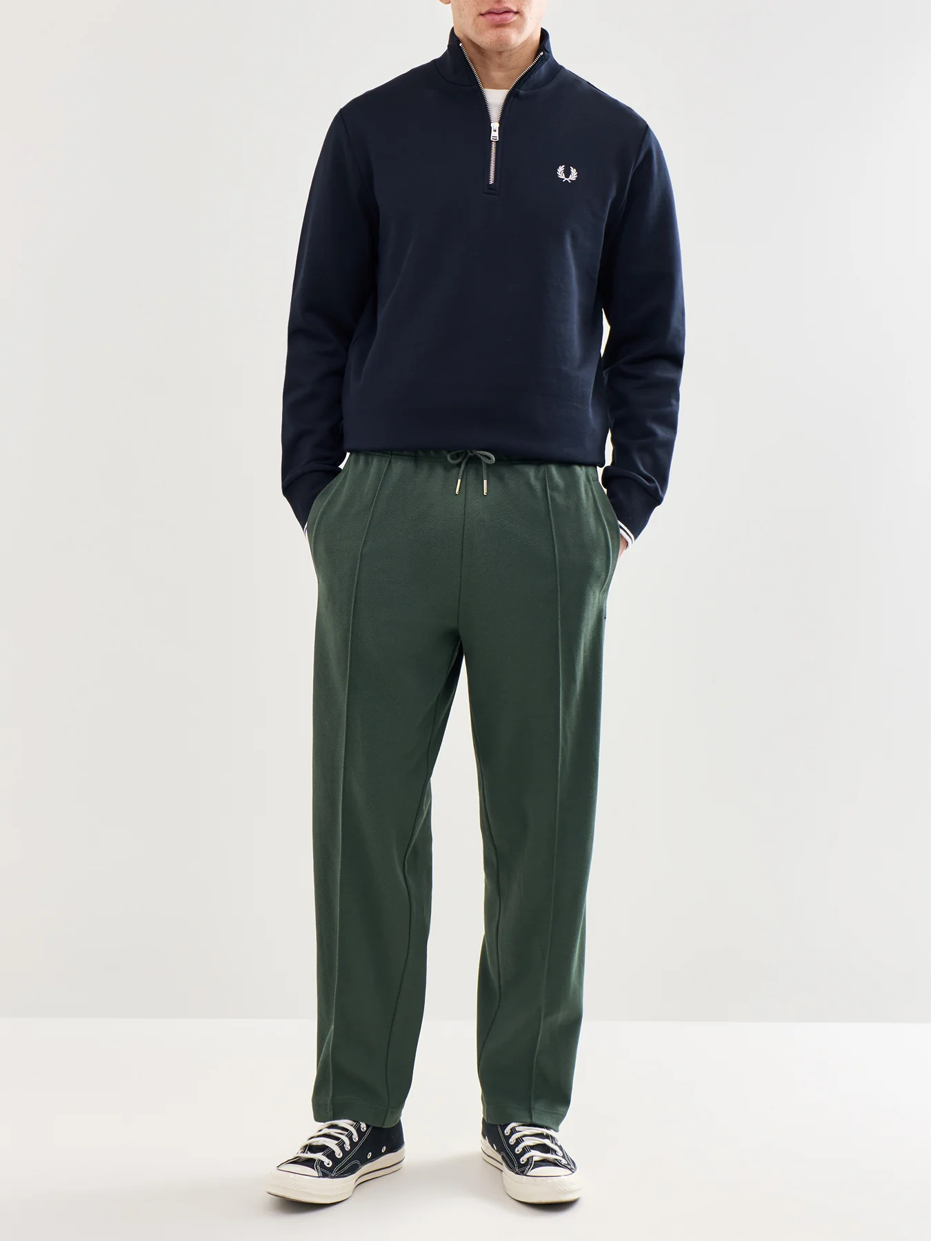 Dash Taped Track Pants Olive - Image 2