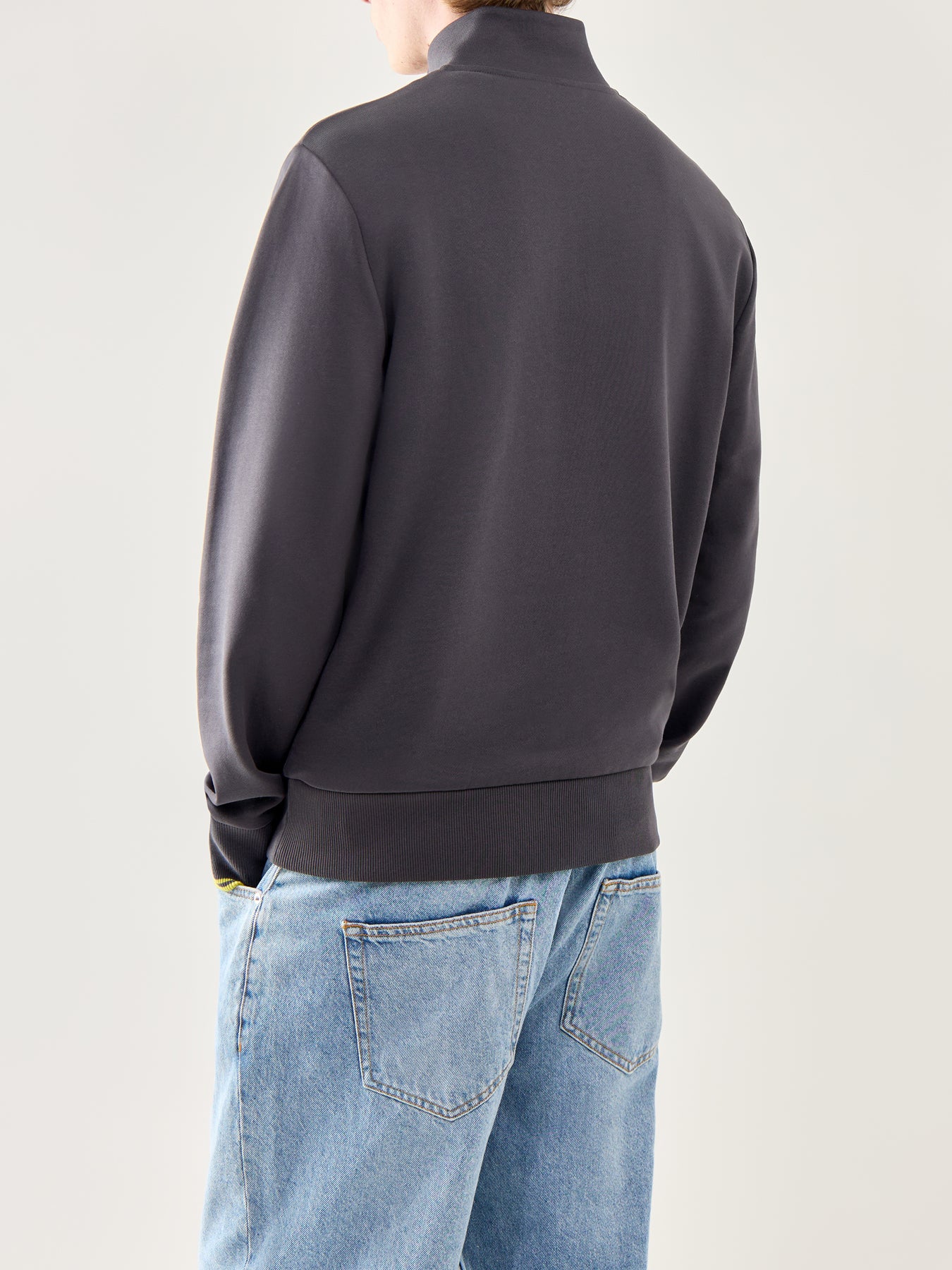 Half Zip Sweatshirt Grey - Image 5