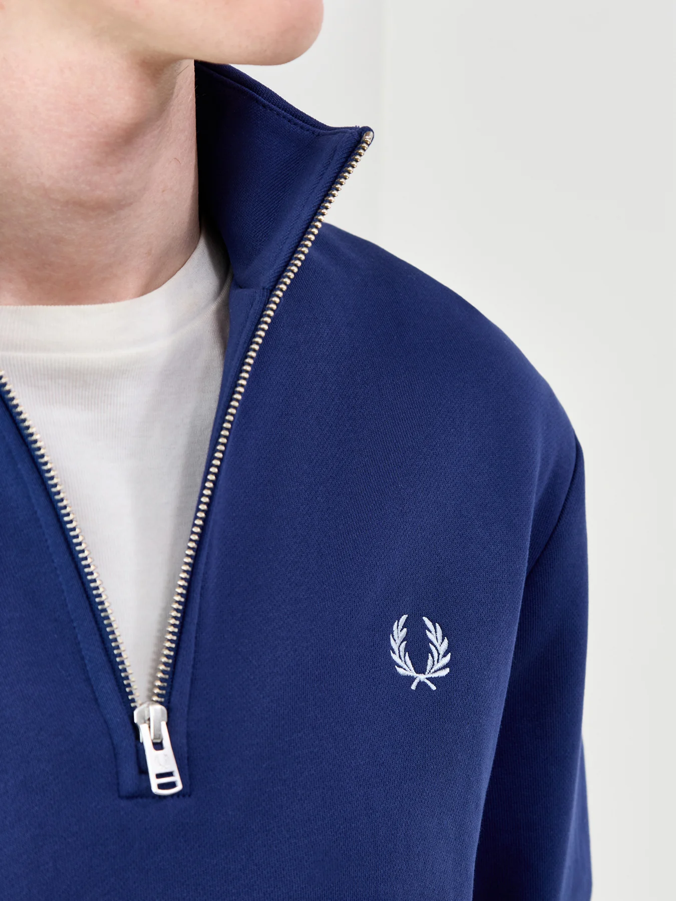 Half Zip Sweatshirt Navy - Image 3