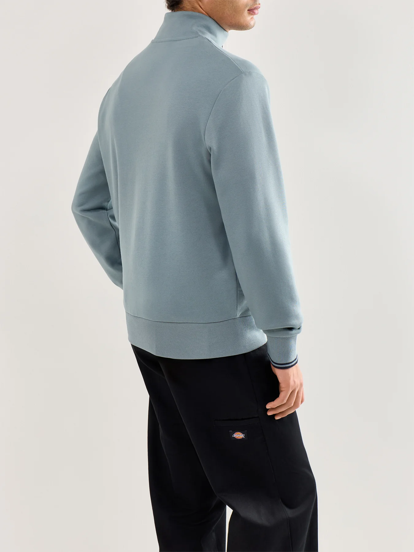Half Zip Sweatshirt Grey Marl - Image 5