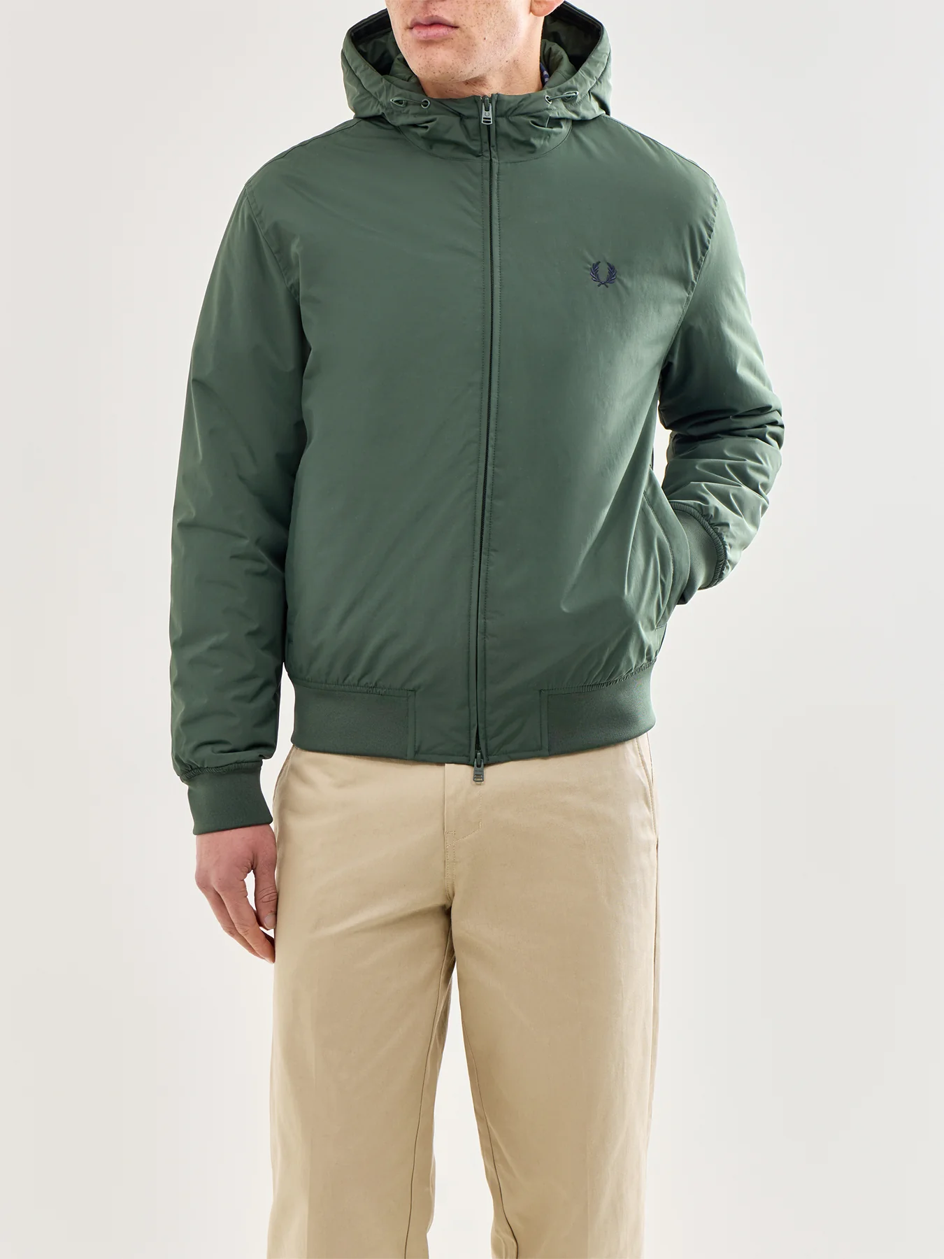 Hooded Brentham Jacket Olive - Image 4