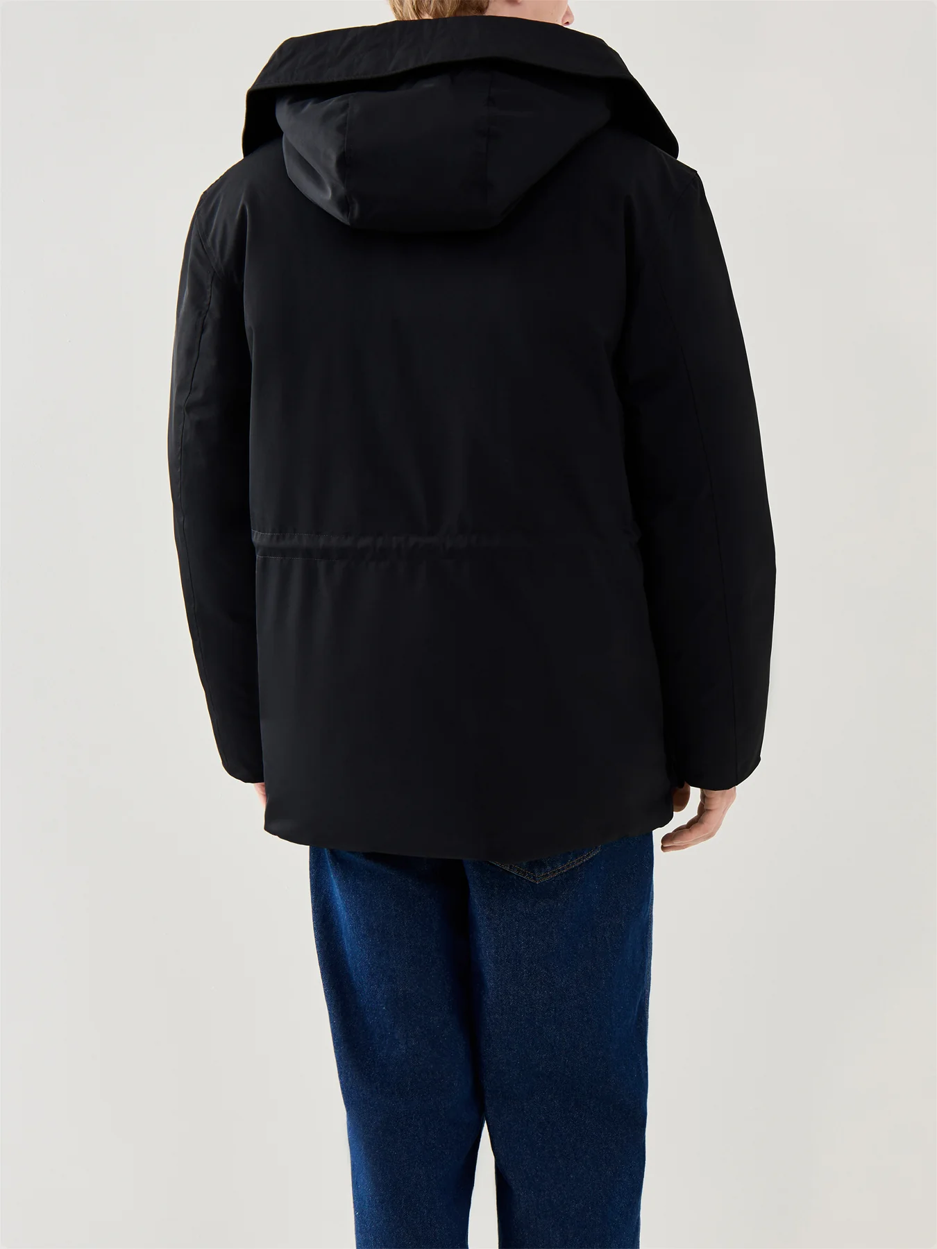 Patch Pocket Puffer Jacket Black - Image 5