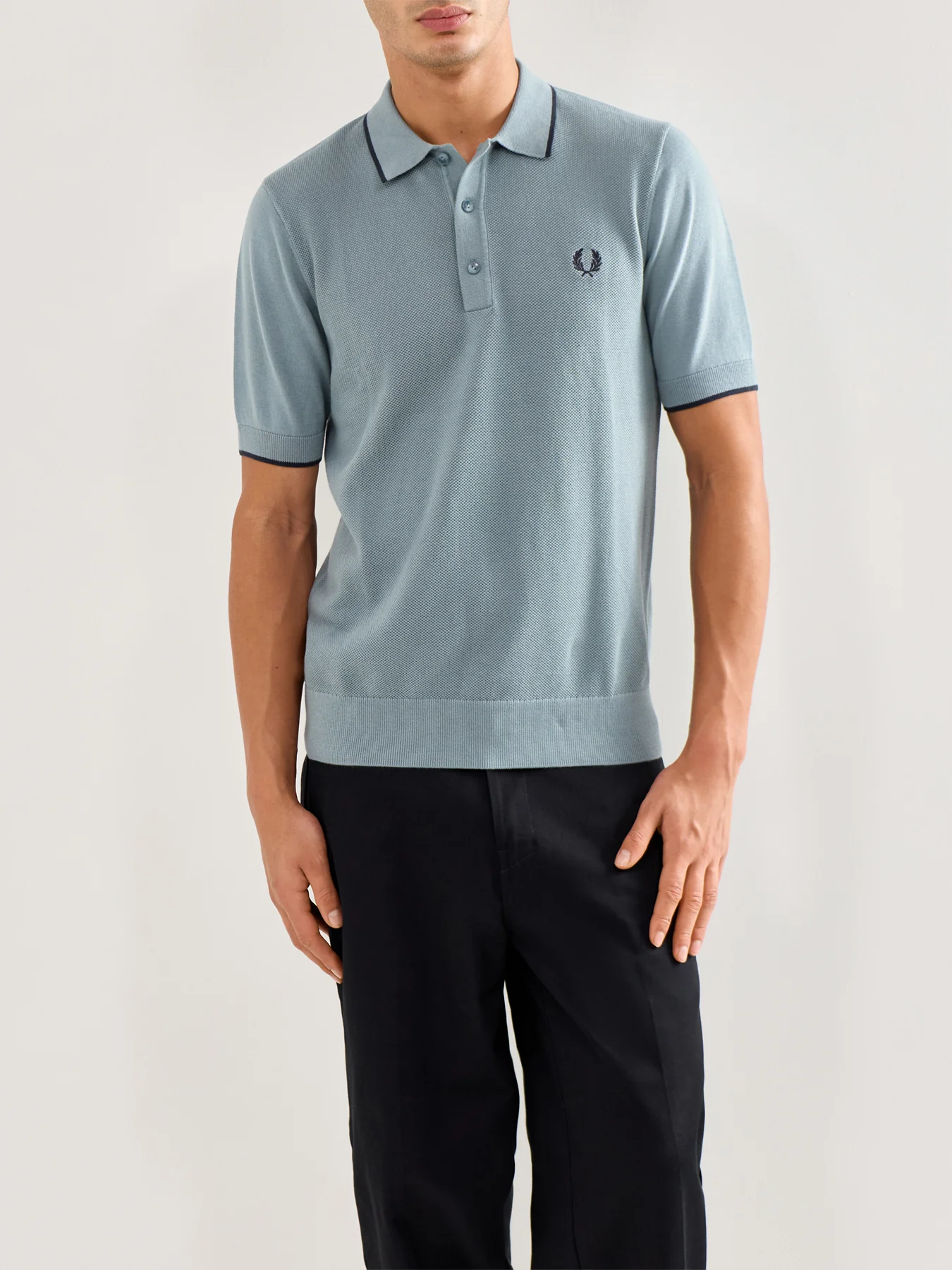 Pique Stitch Knitted Polo - Image 4