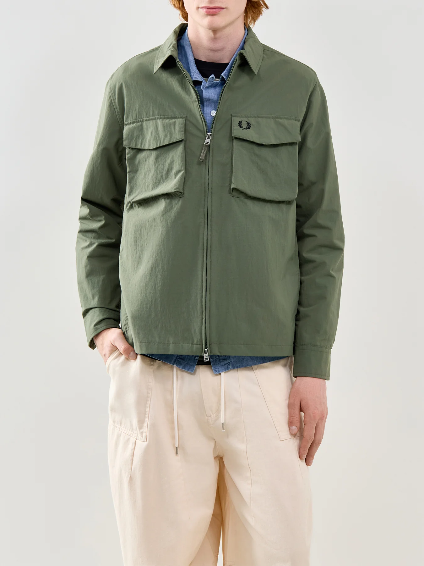 Ripstop Pocket Overshirt Green - Image 4