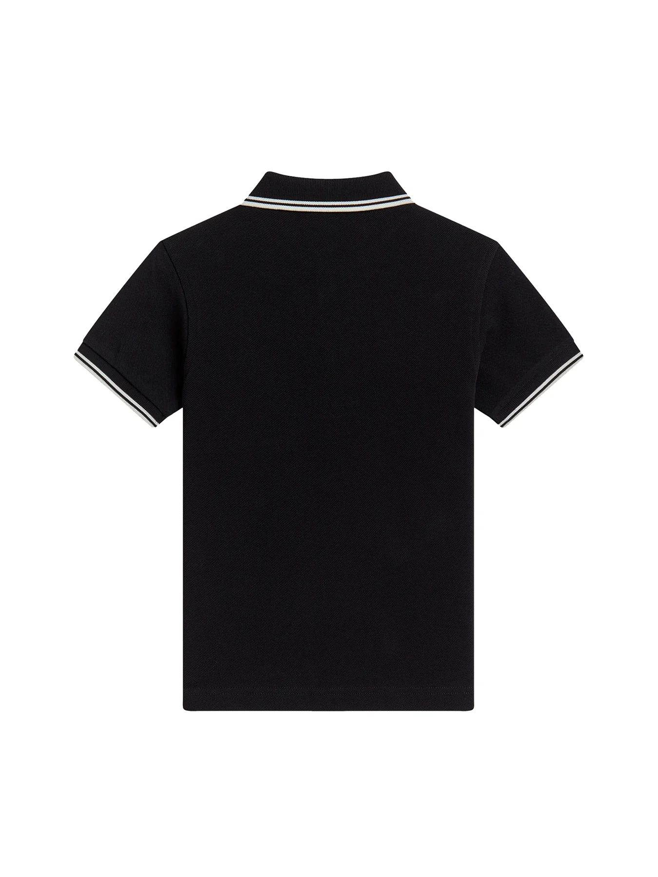 Twin Tipped Polo Shirt Black - Image 3